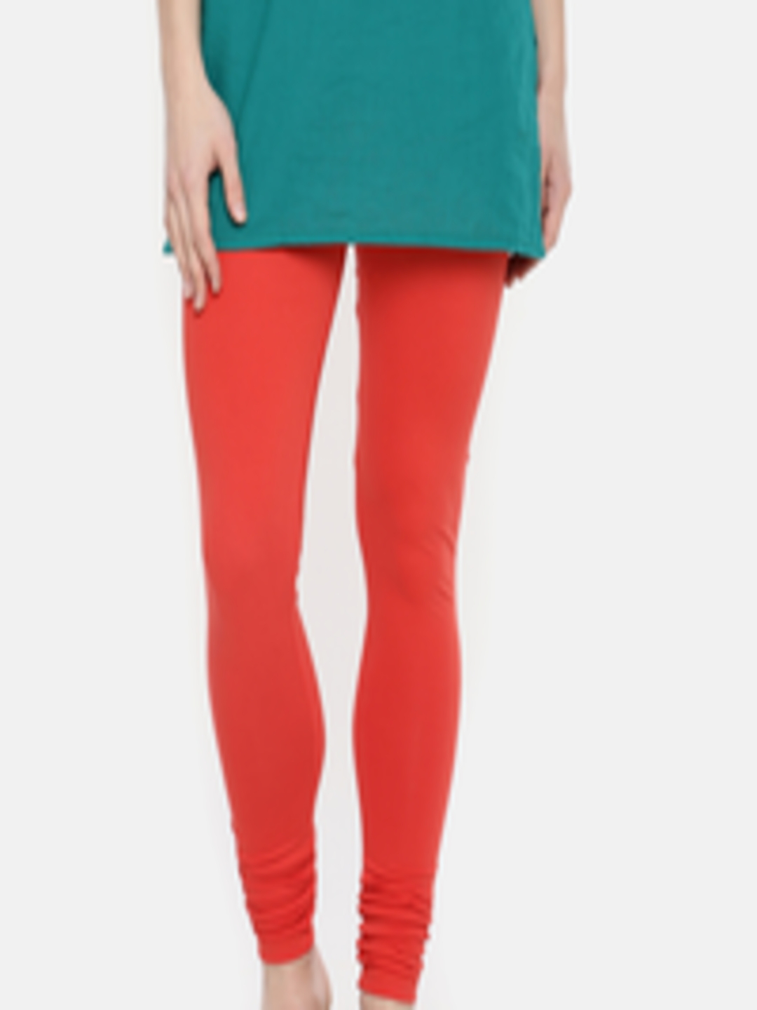 Buy Dollar Missy Women Red Churidar Length Leggings - Leggings for ...