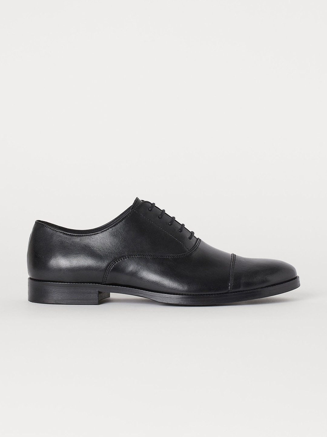 Buy H&amp;M Men Black Leather Oxford Shoes Casual Shoes for
