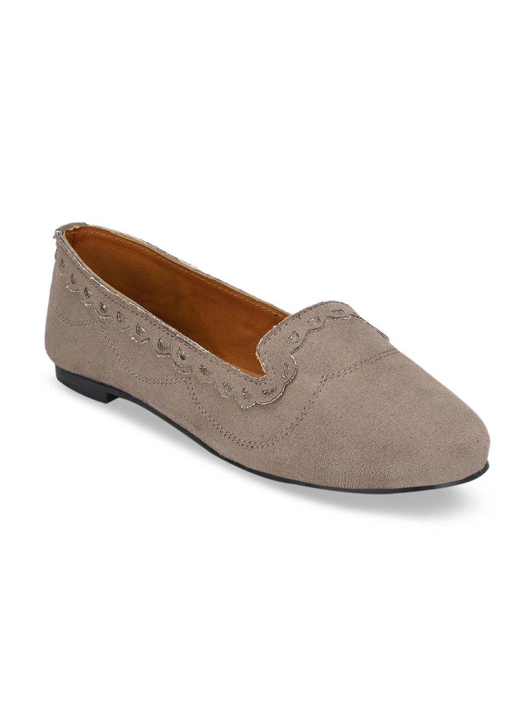 Buy Zebba Women Taupe Loafers Casual Shoes for Women 10923052 Myntra