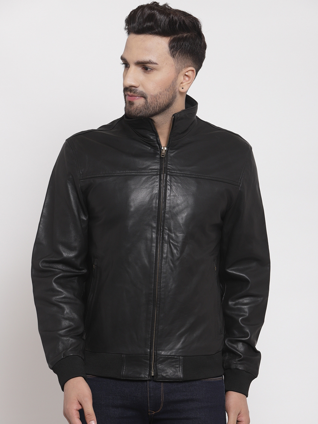 myntra leather jackets