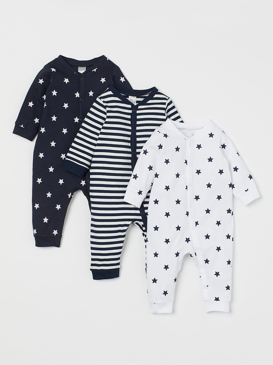 Buy H&M Kids 3 Pack Cotton Rompers Rompers for Unisex Kids 10945494 Myntra