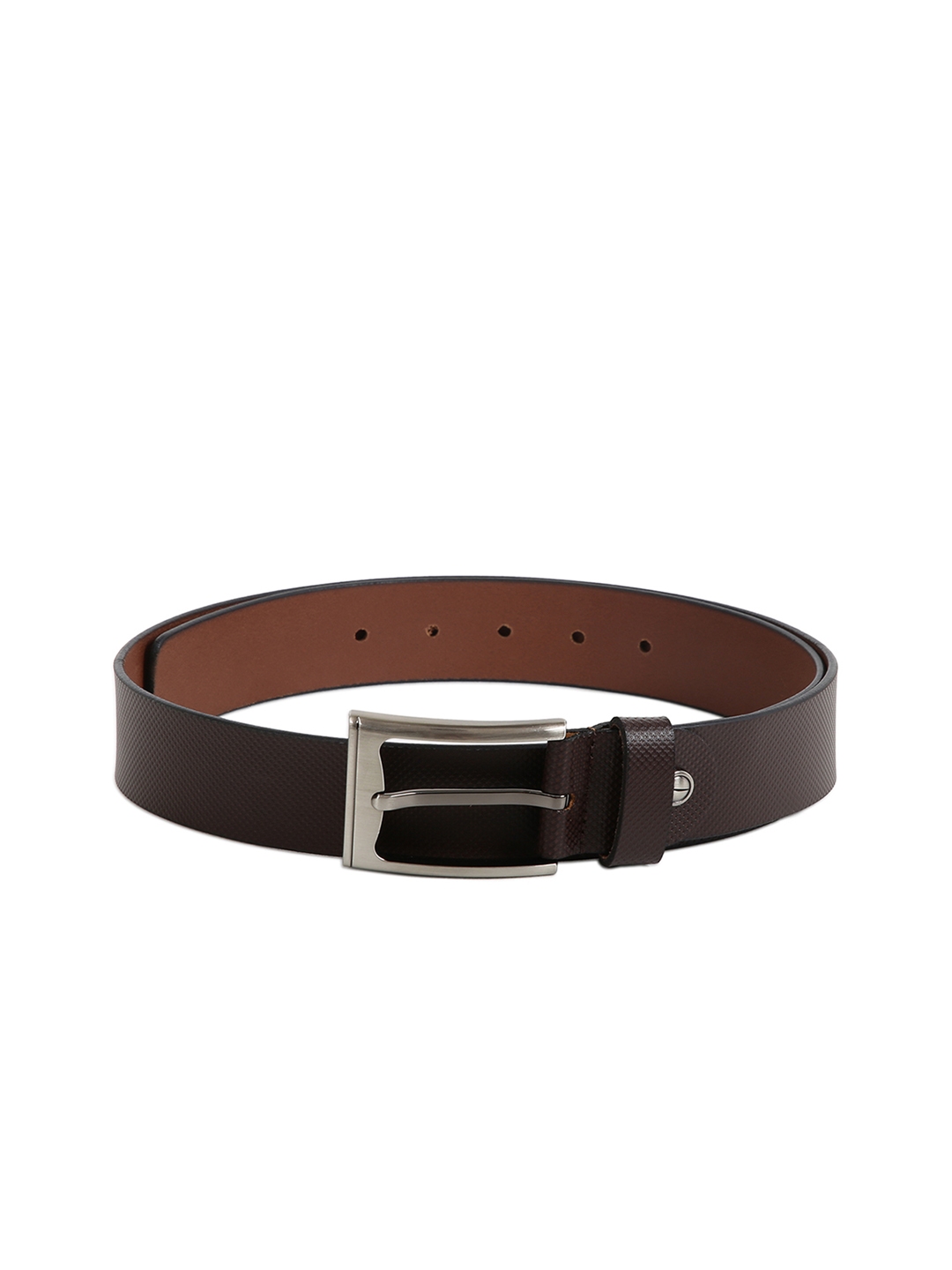 Buy Kara Men Brown Textured Leather Belt - Belts for Men 10951958 | Myntra