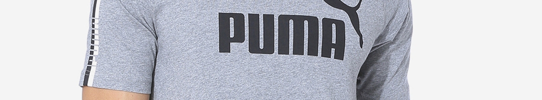 Buy Puma Men Grey Printed Round Neck T Shirt - Tshirts for Men 10952398 ...