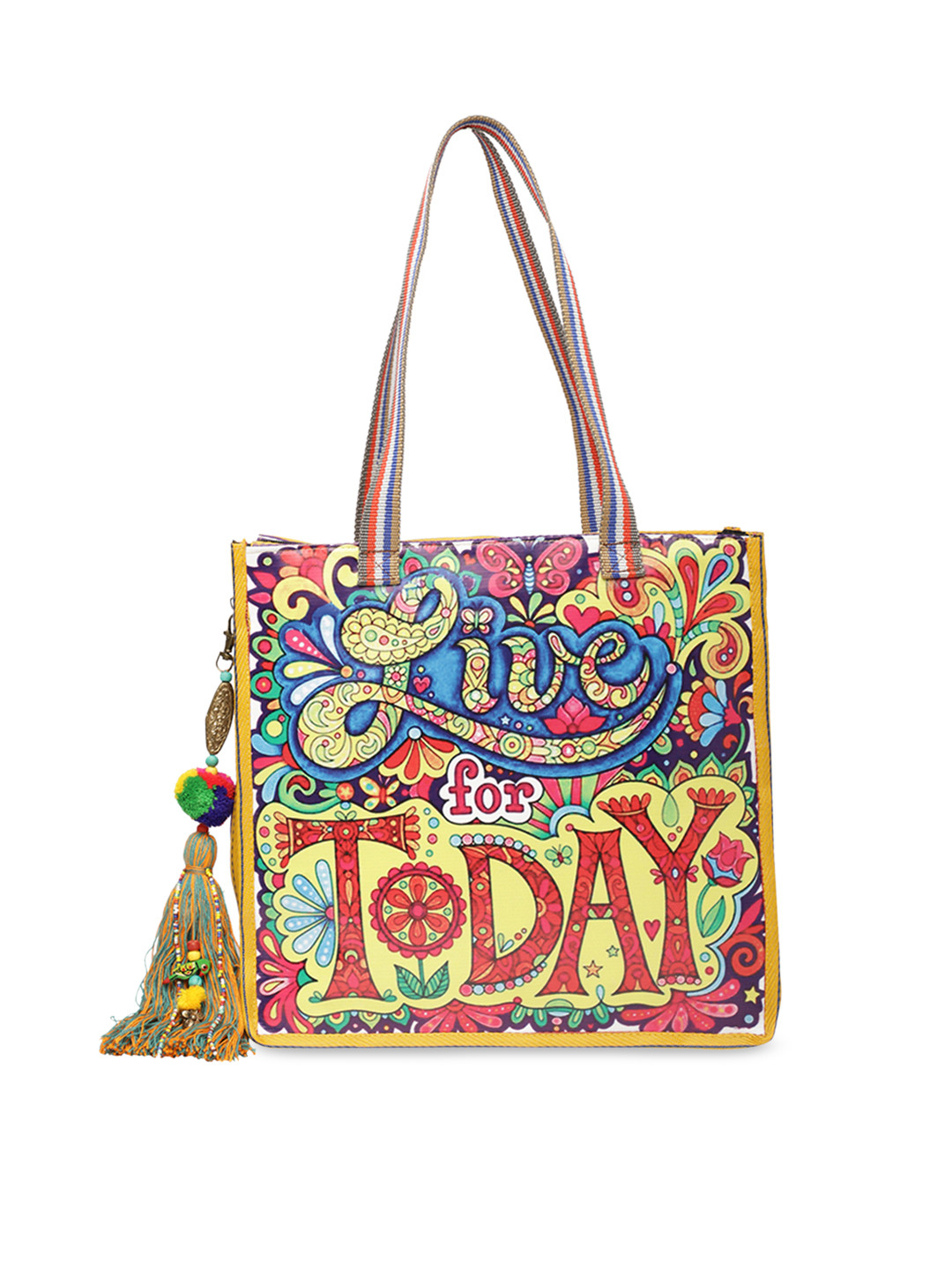 Buy The House Of Tara Multicoloured Printed Shoulder Bag Handbags for