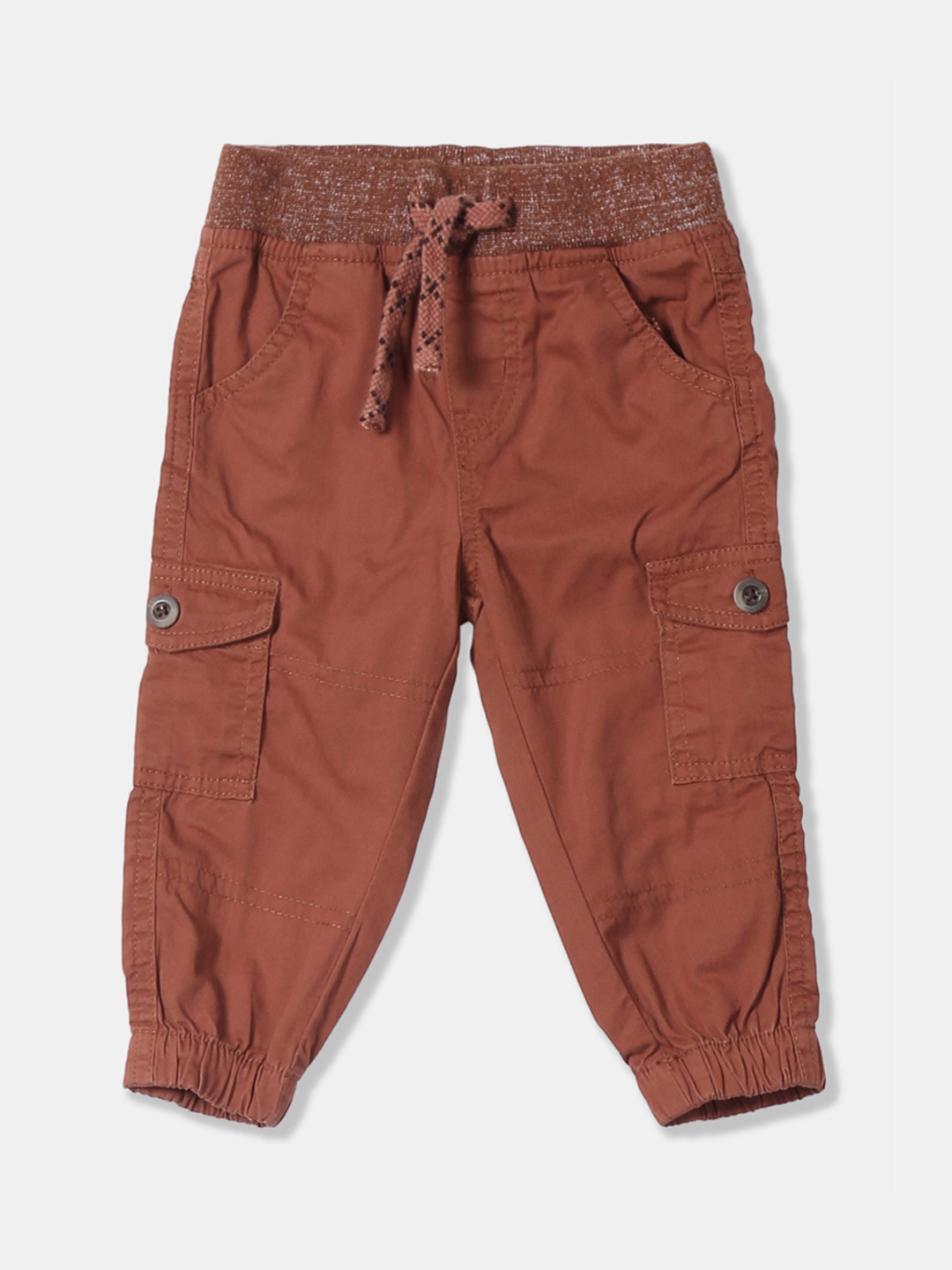 rust color joggers