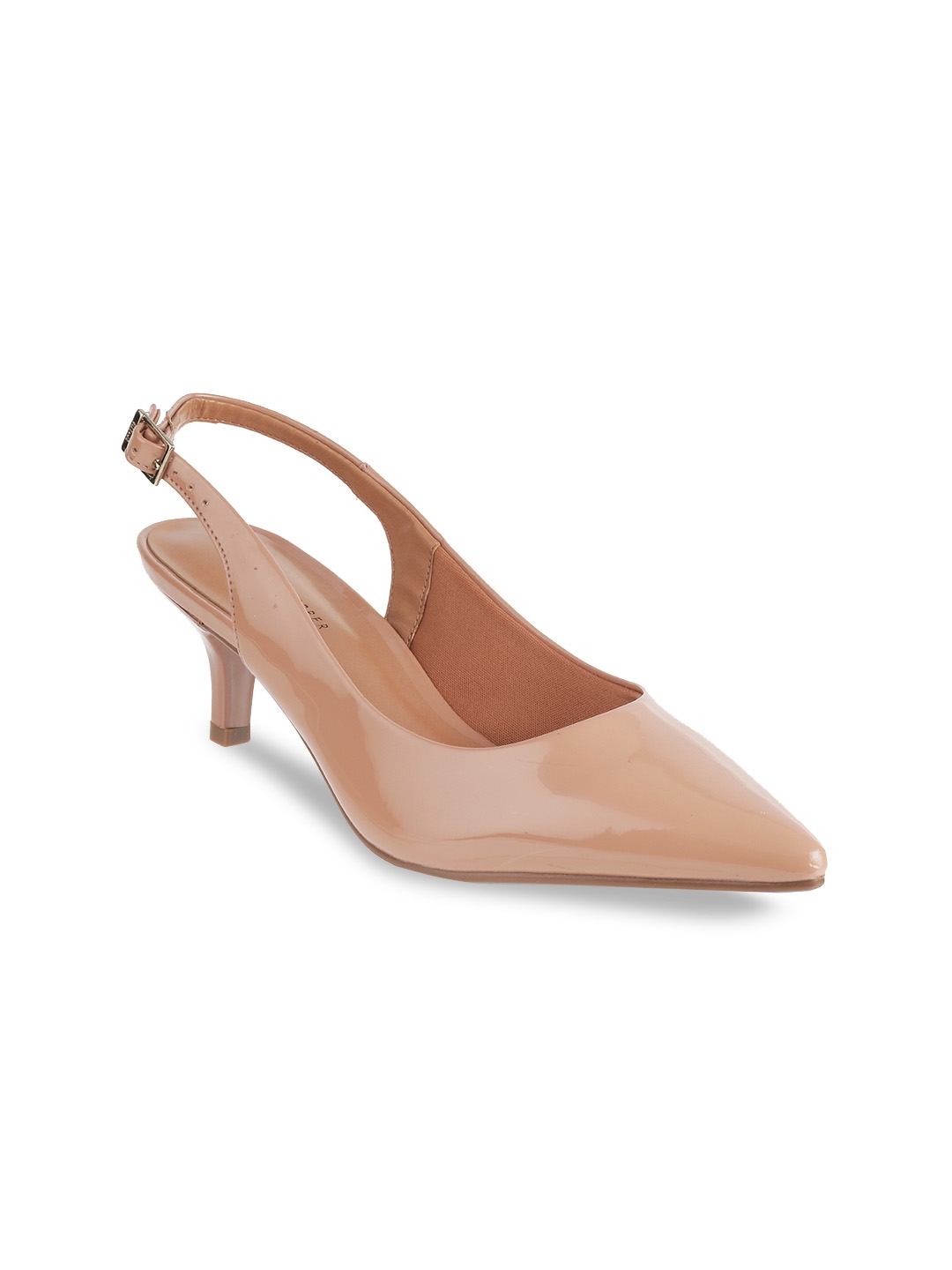 light peach pumps
