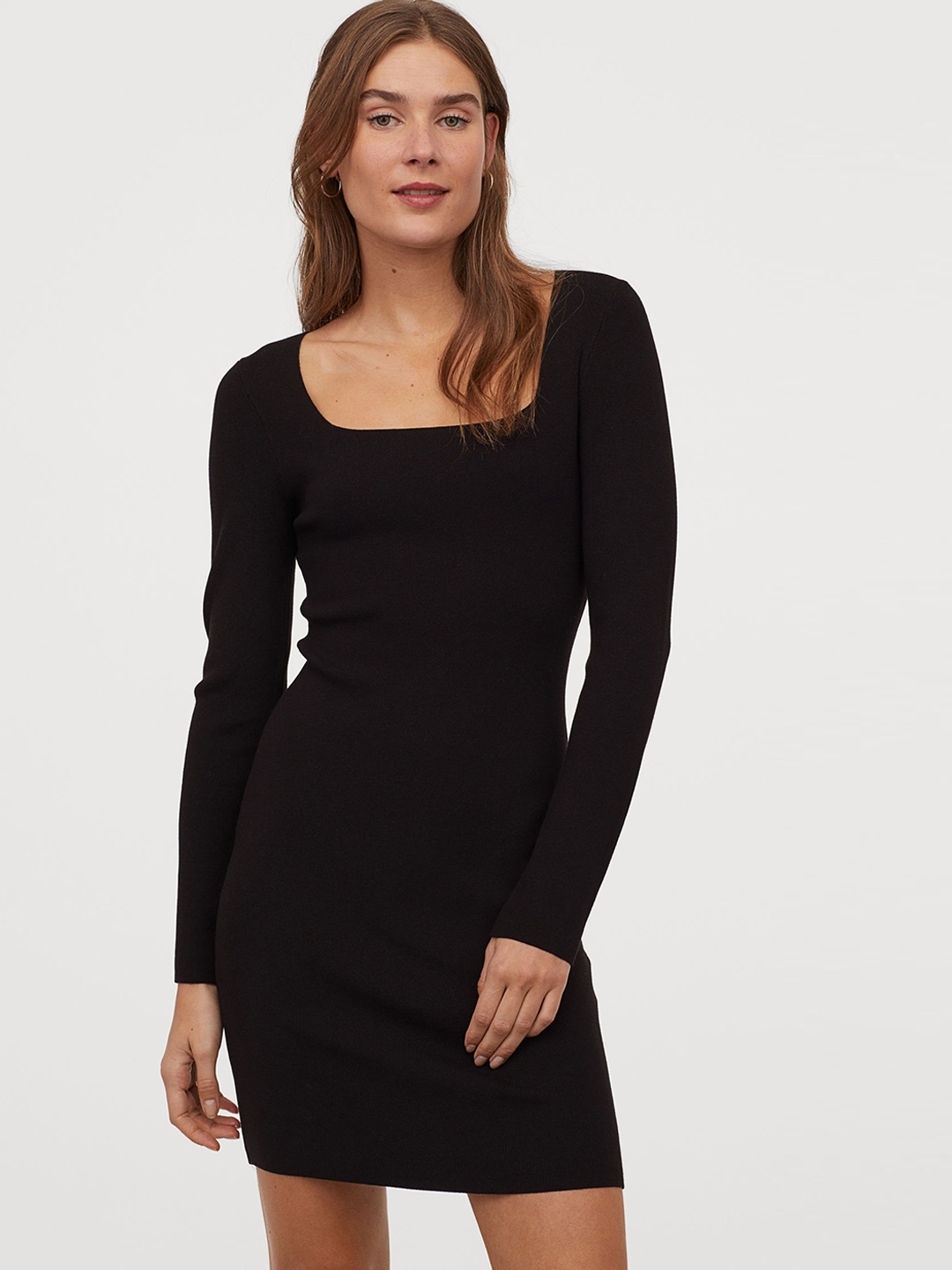 Buy H&M Women Black Solid Fitted Dress - Dresses for Women 11144444 ...
