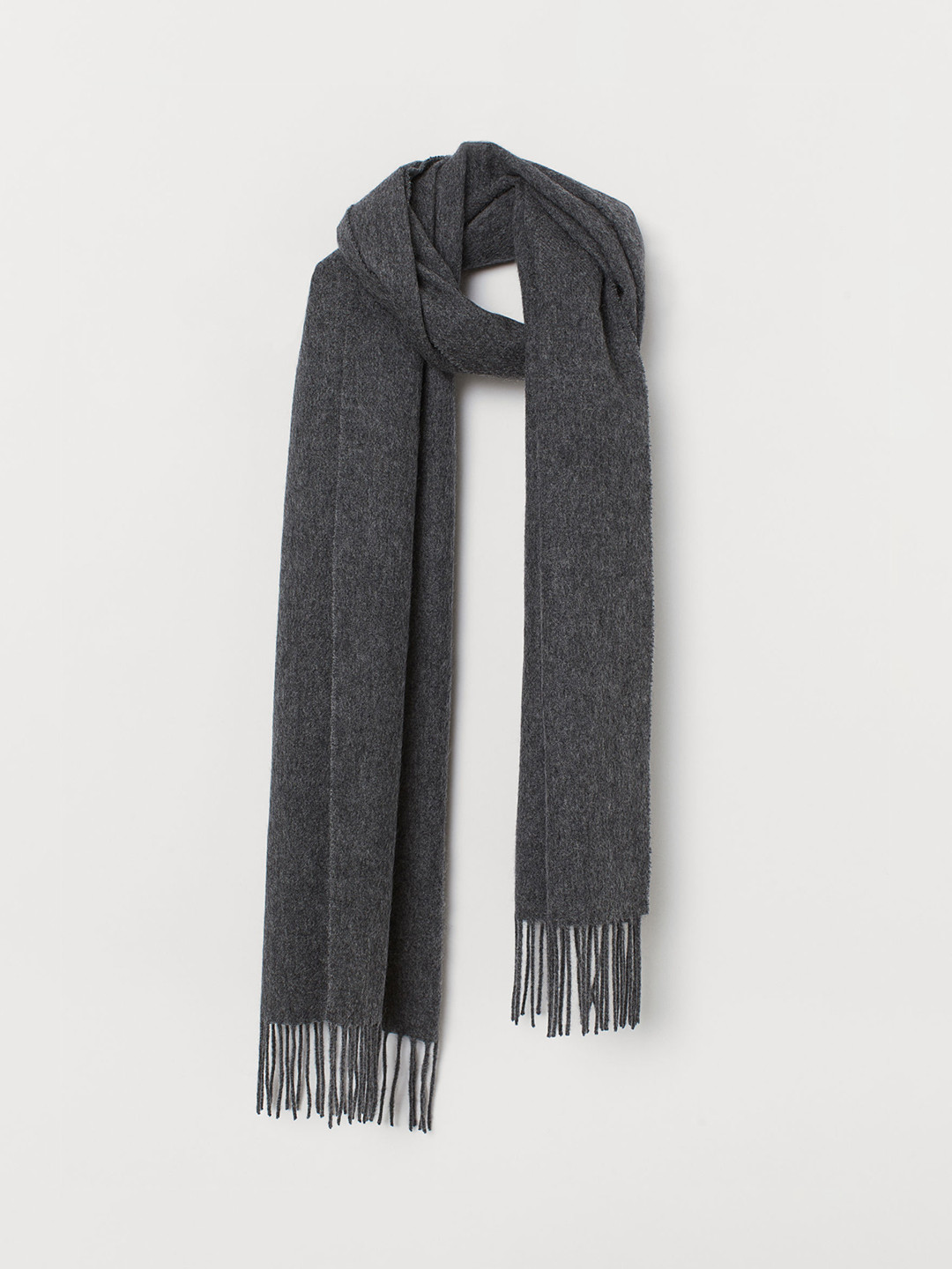Buy H&M Men Grey Solid Cashmere Scarf Scarves for Men 11144572 Myntra