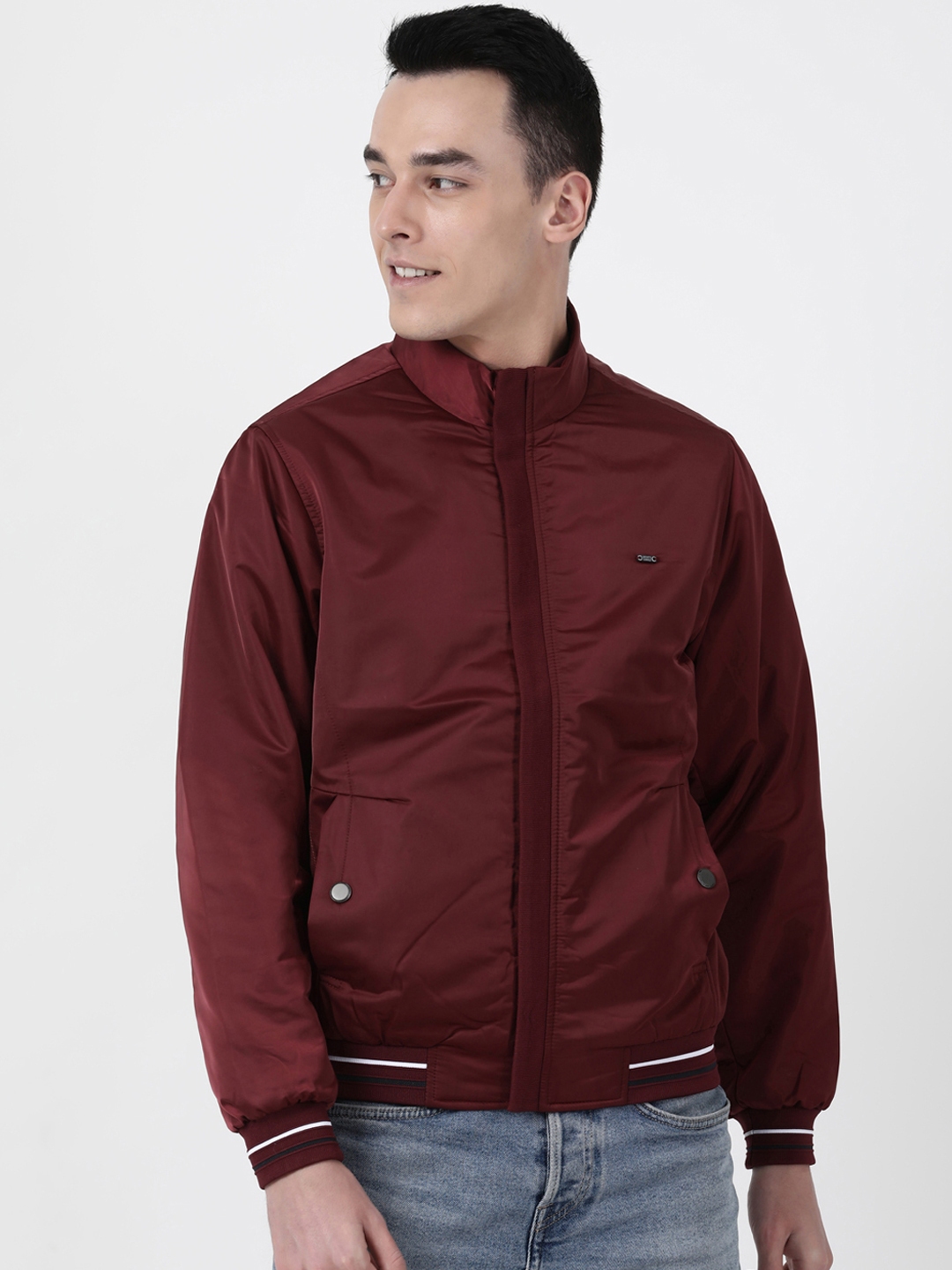 Buy Monte Carlo Men Maroon Solid Padded Jacket Jackets for Men