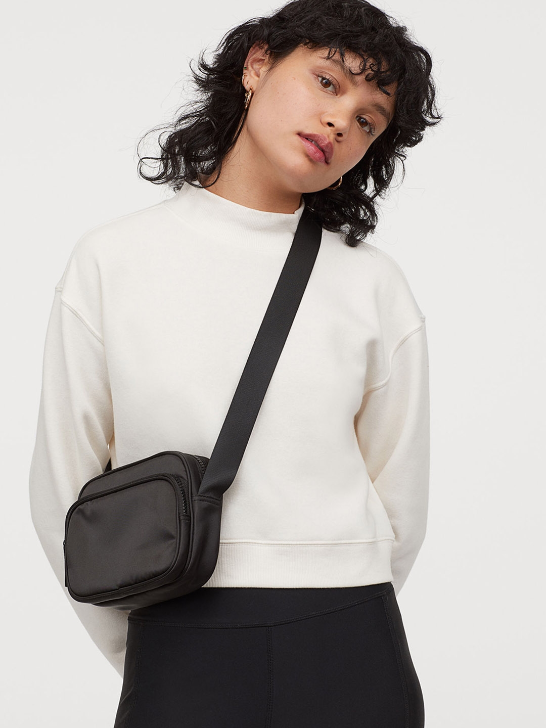 white sweatshirt women's h&m