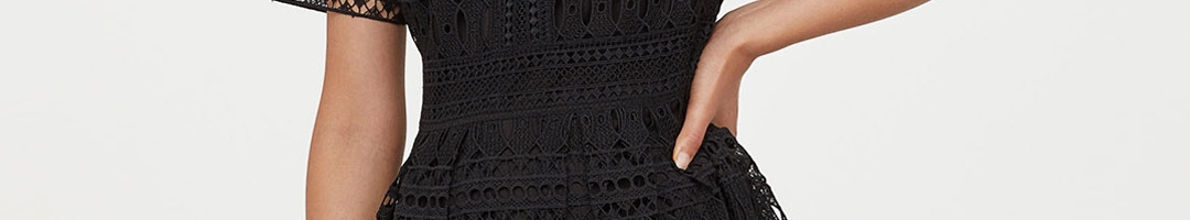 Buy H&M Women Black Lace Dress - Dresses for Women 11150834 | Myntra