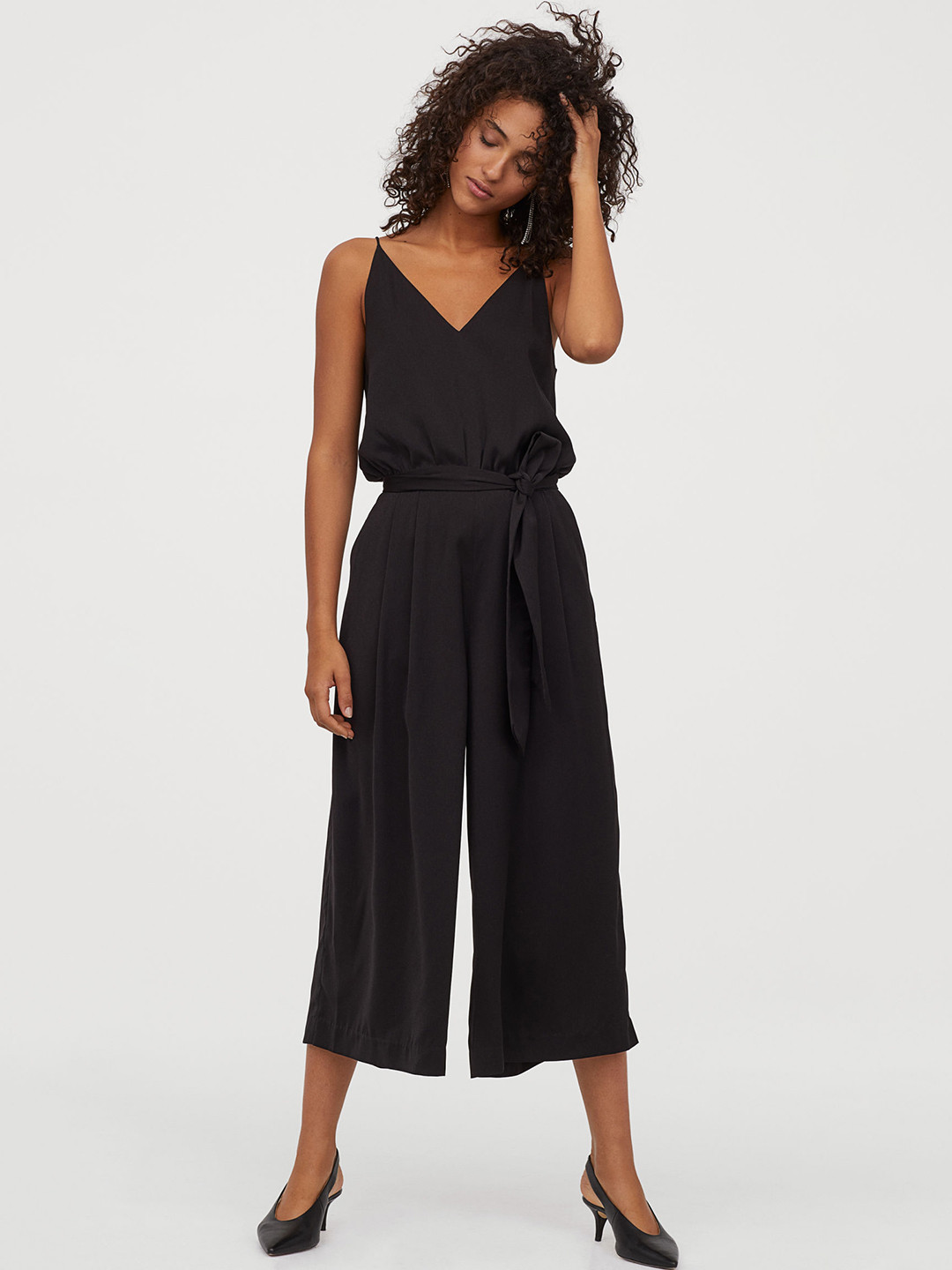 Buy H&M Black Wide Jumpsuit Jumpsuit for Women 11151168 Myntra