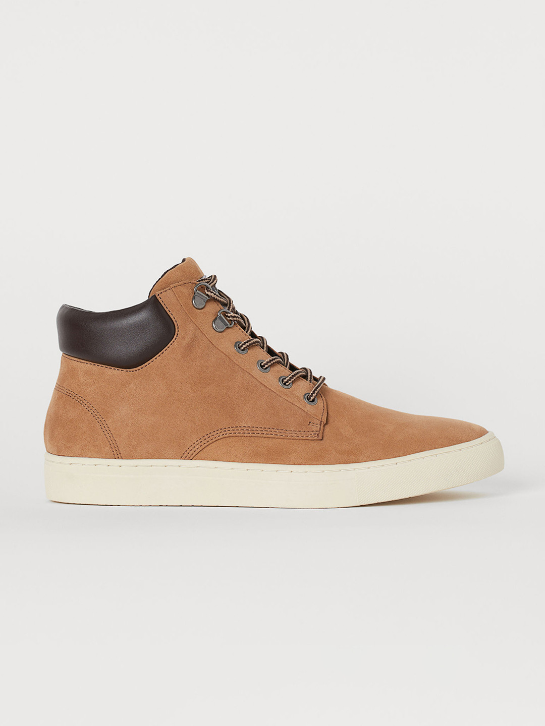 Buy H&M Men Tan Brown Hi Top Trainers Casual Shoes for Men 11156054