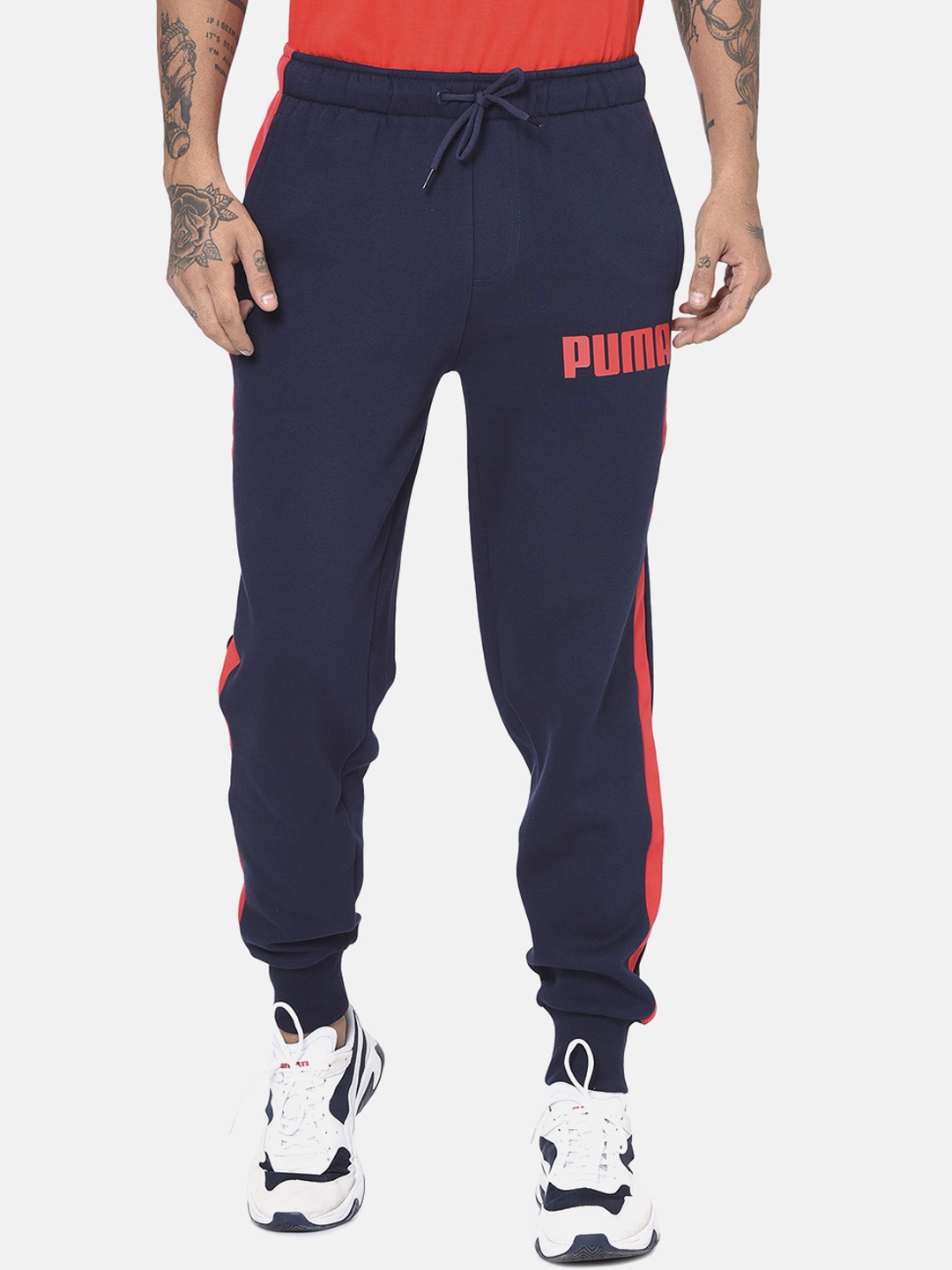 puma core joggers navy