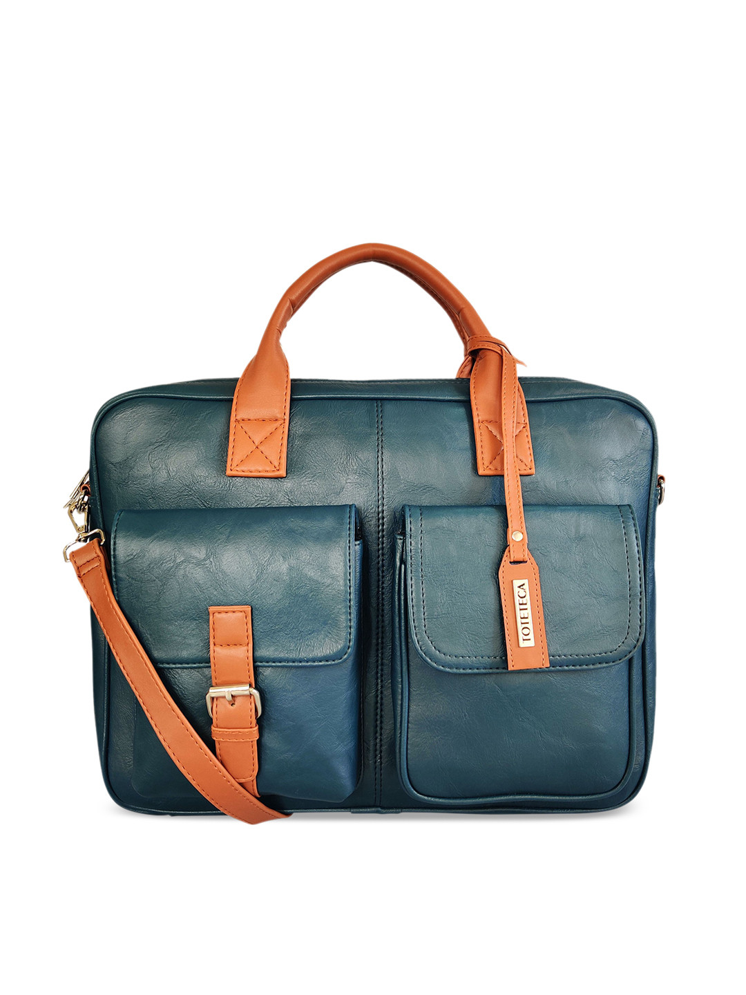 Buy Toteteca Unisex Teal Blue Solid Laptop Bag Laptop Bag for Unisex