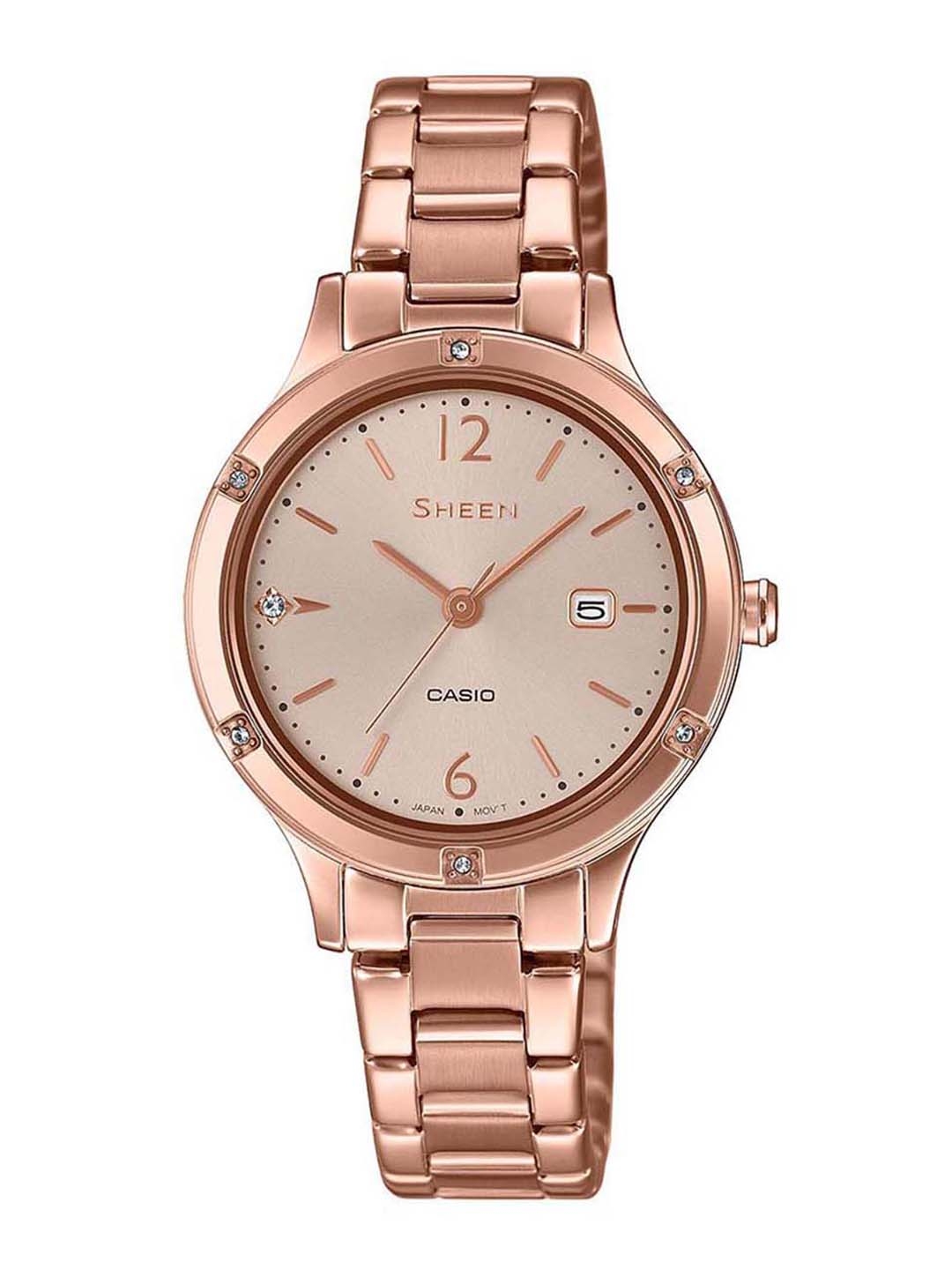 casio sheen gold watch