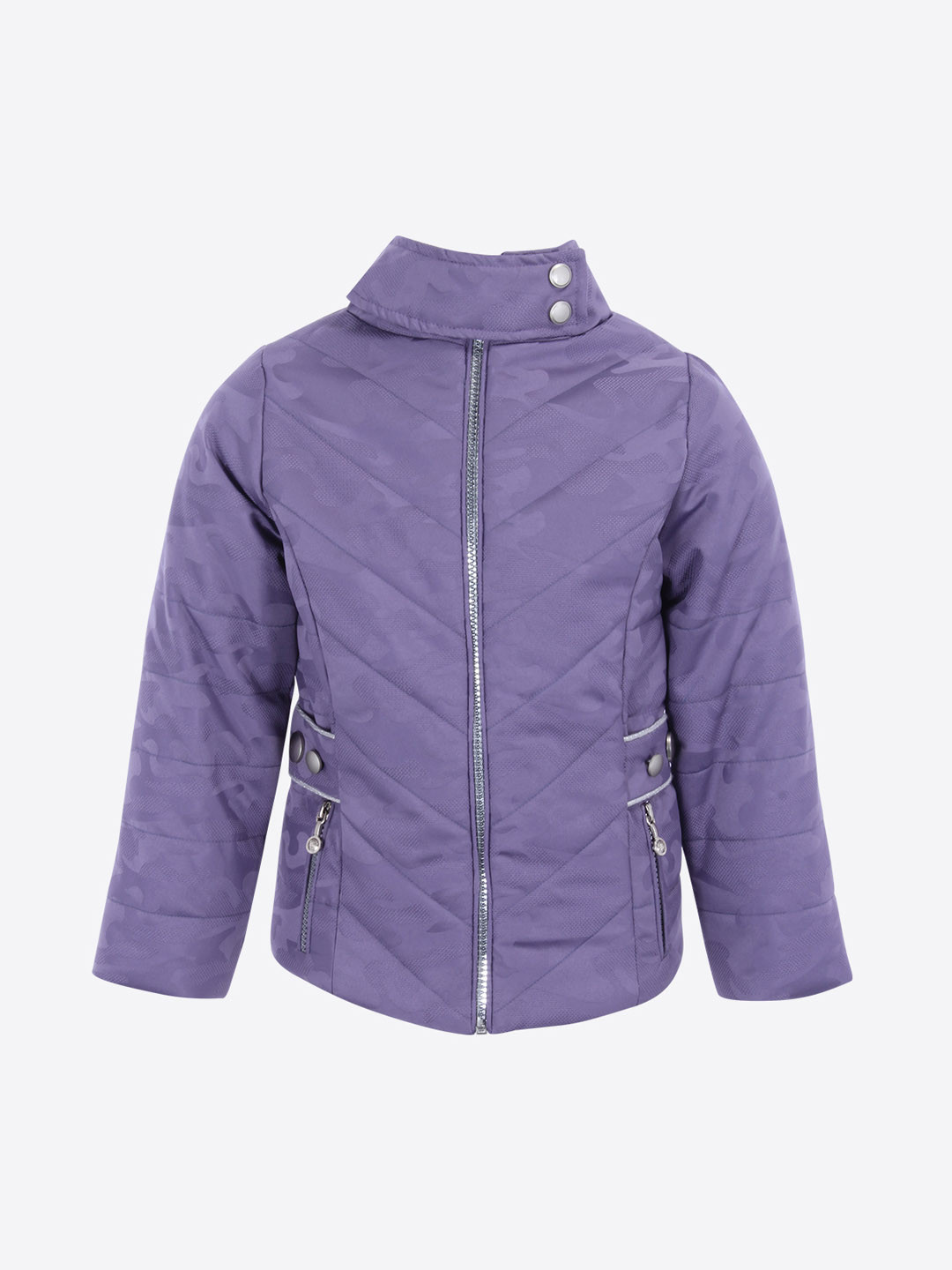 Buy CUTECUMBER Girls Purple Solid Padded Jacket Jackets for Girls