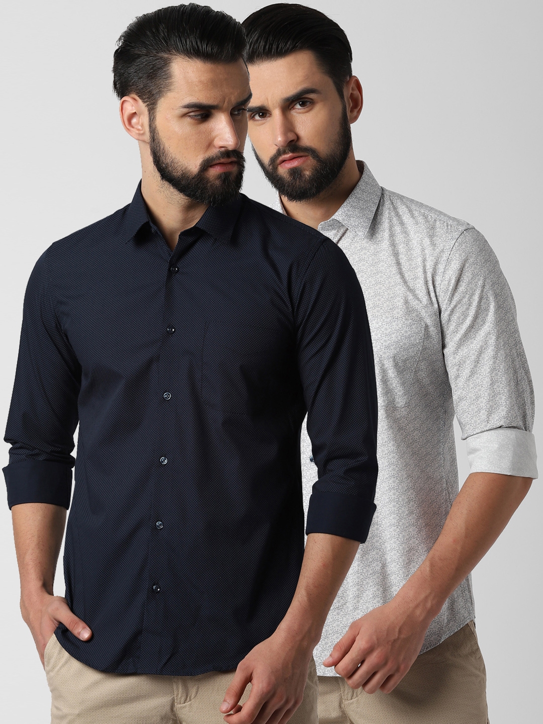 peter england shirts black