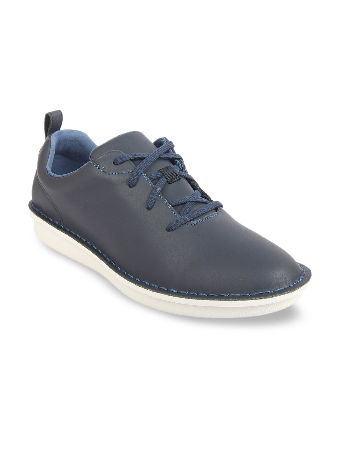 clarks navy blue clogs