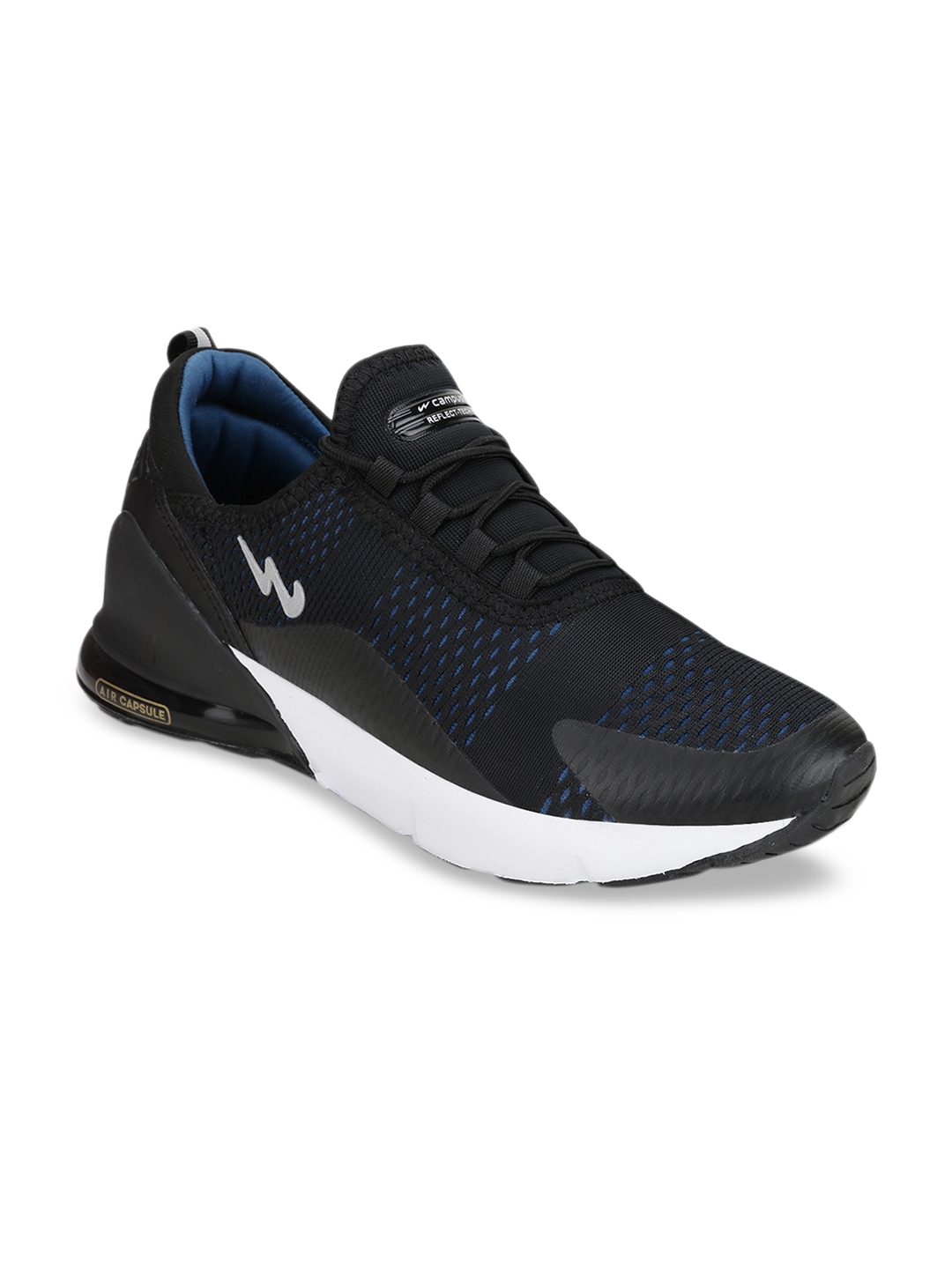Buy Campus Men Black Mesh Running Shoes - Sports Shoes for Men 11185282 ...