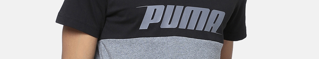 Buy Puma Men Grey Printed Round Neck Speed Slant T Shirt - Tshirts for ...