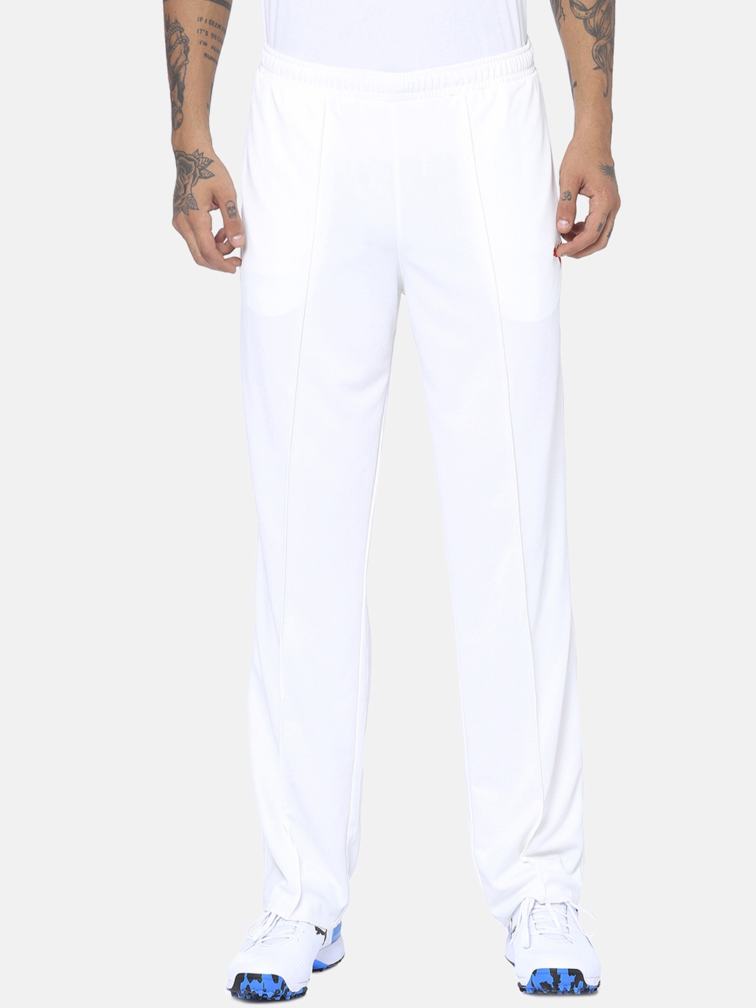 nike cricket white track pants