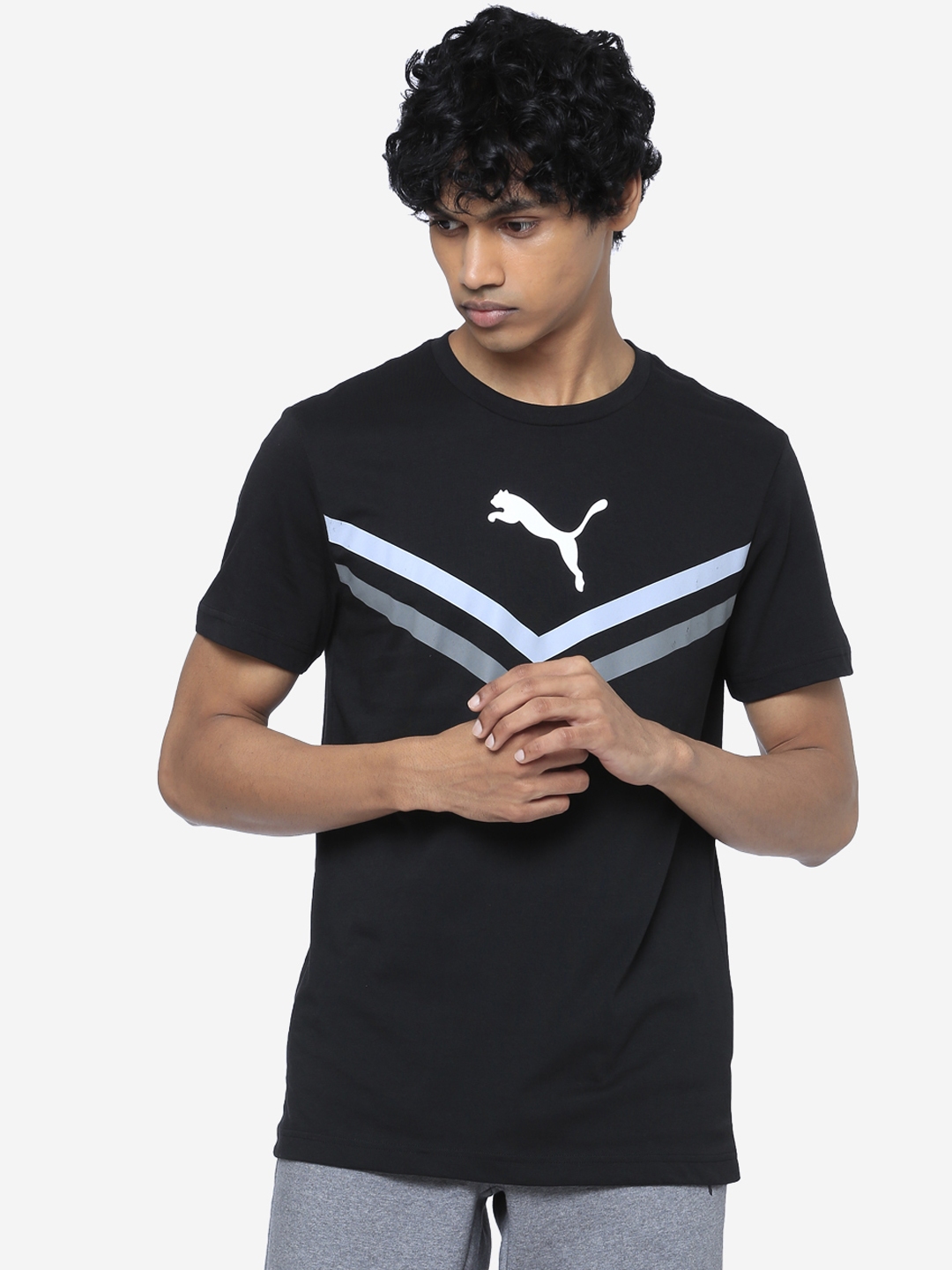 puma striped t shirt