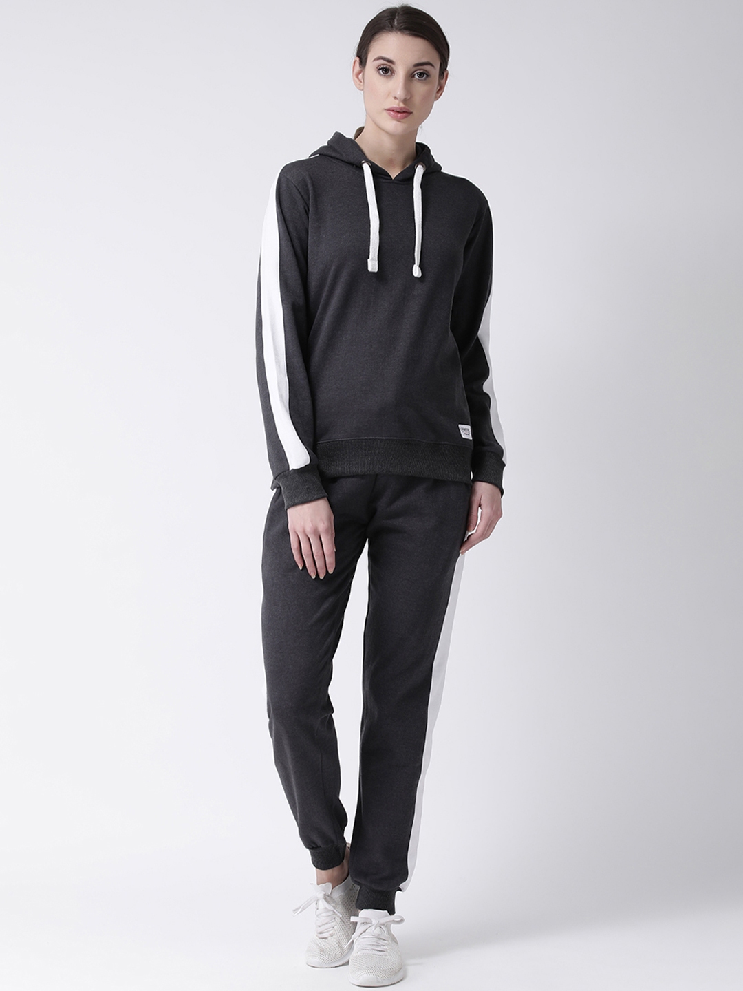 grey tracksuit set womens
