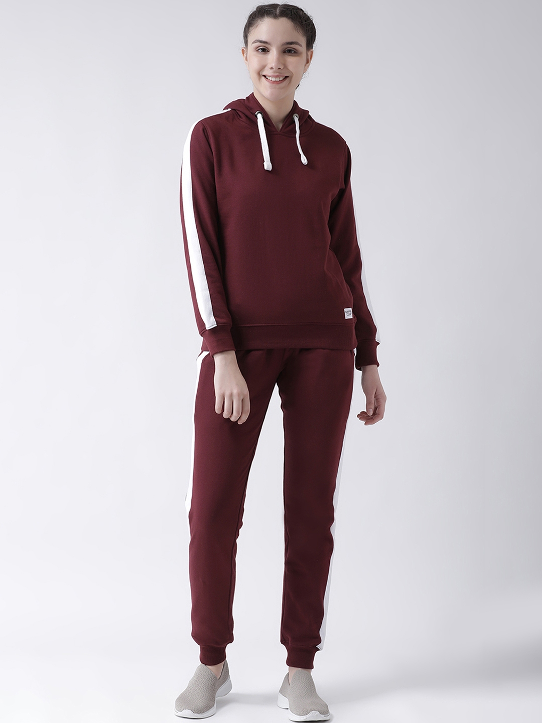 maroon tracksuit womens