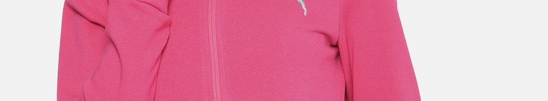 Buy Puma Women Pink Graphic Sweat I Solid Sweatshirt - Sweatshirts for ...