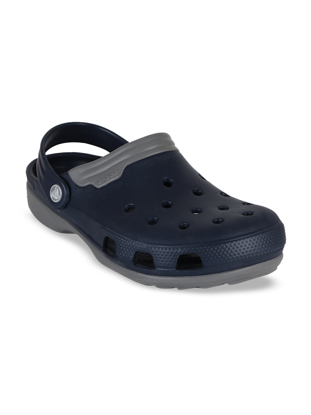 navy blue mens crocs