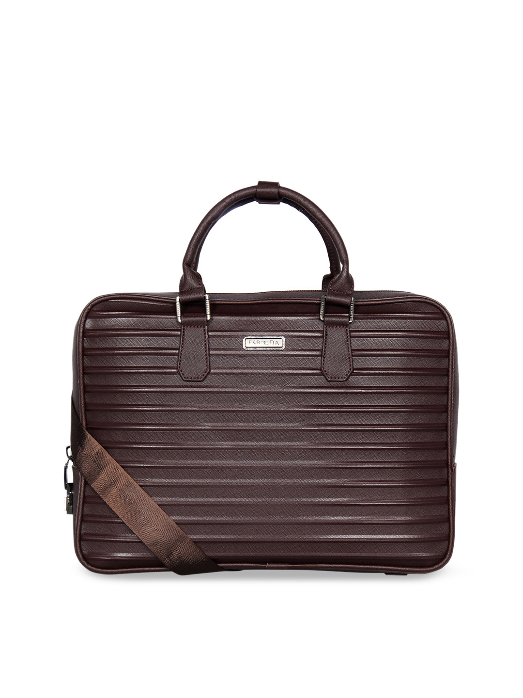 Buy ESBEDA Unisex Coffee Brown Solid Laptop Bag Laptop Bag for Unisex 11220446 Myntra