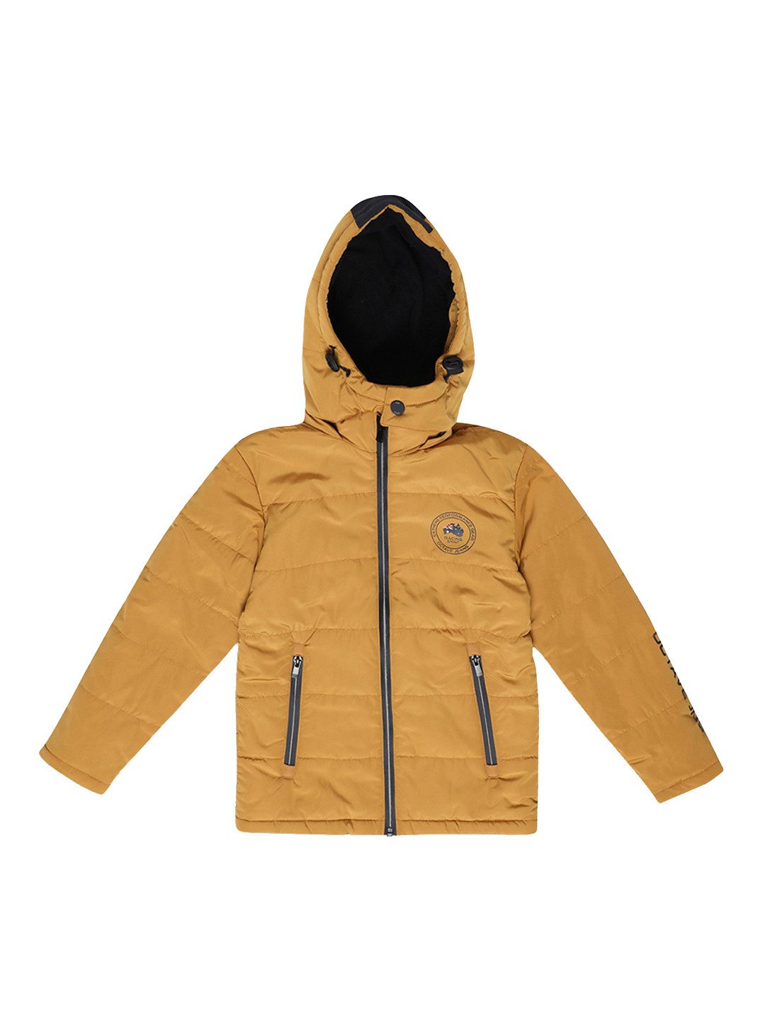 Buy Octave Boys Mustard Yellow Solid Puffer Jacket Jackets for Boys