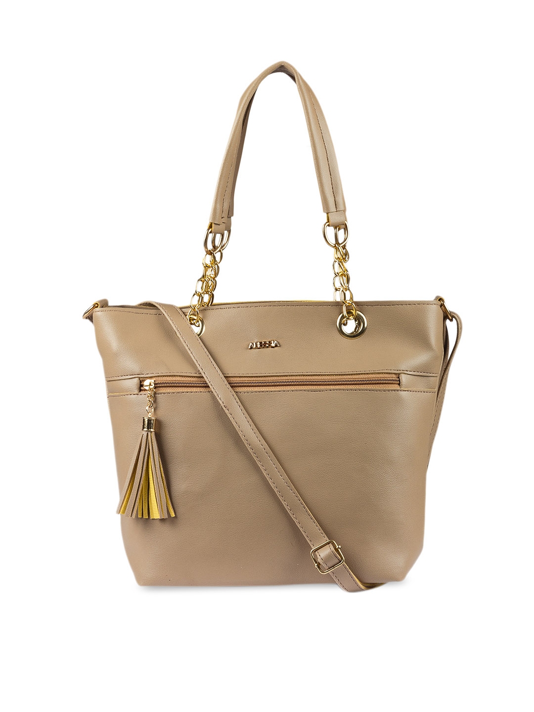 Buy Alessia74 Beige Solid Shoulder Bag - Handbags for Women 11225814 ...