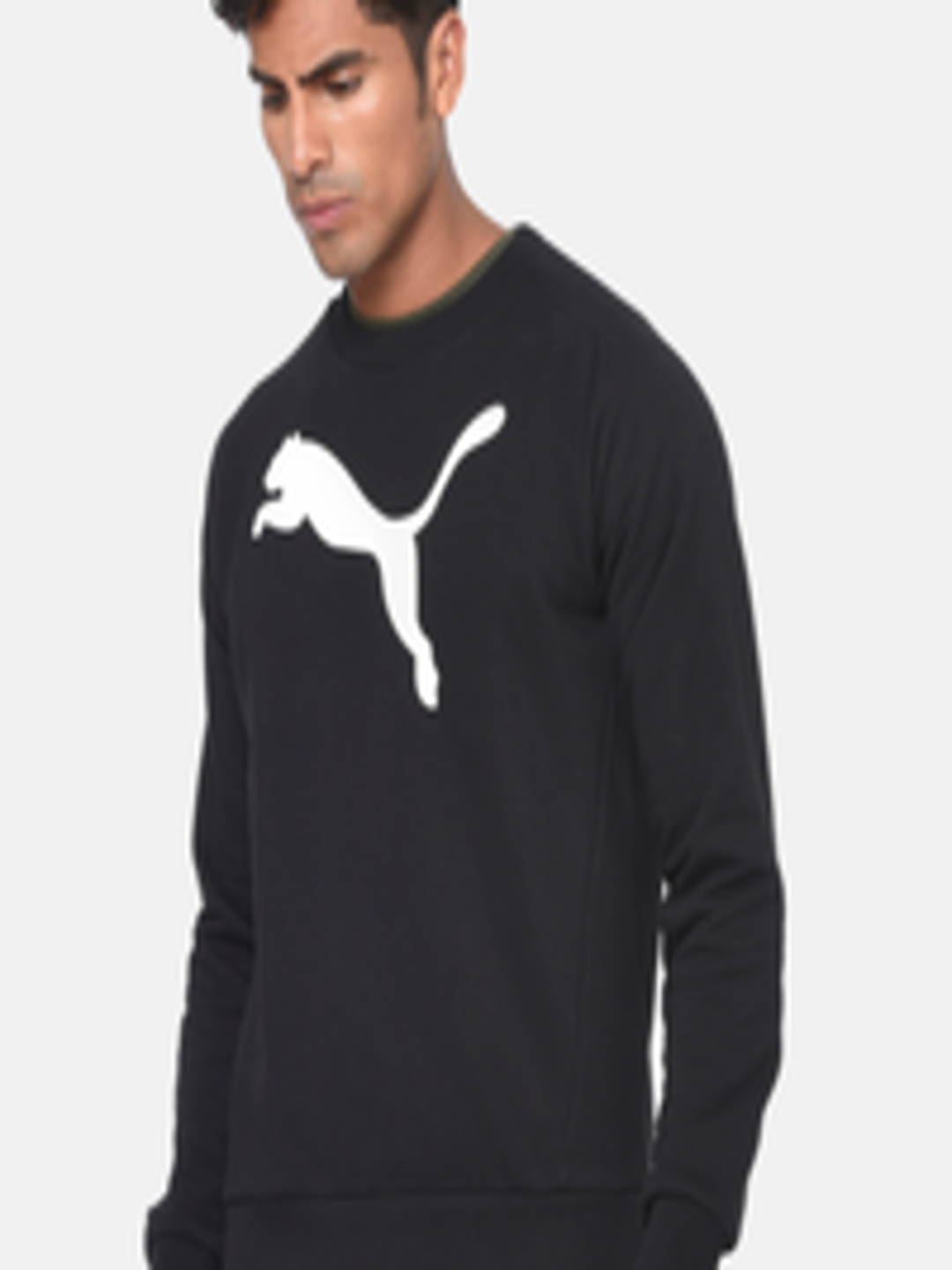 Buy Puma Men Black Printed Active KA Crew Sweatshirt - Sweatshirts for ...