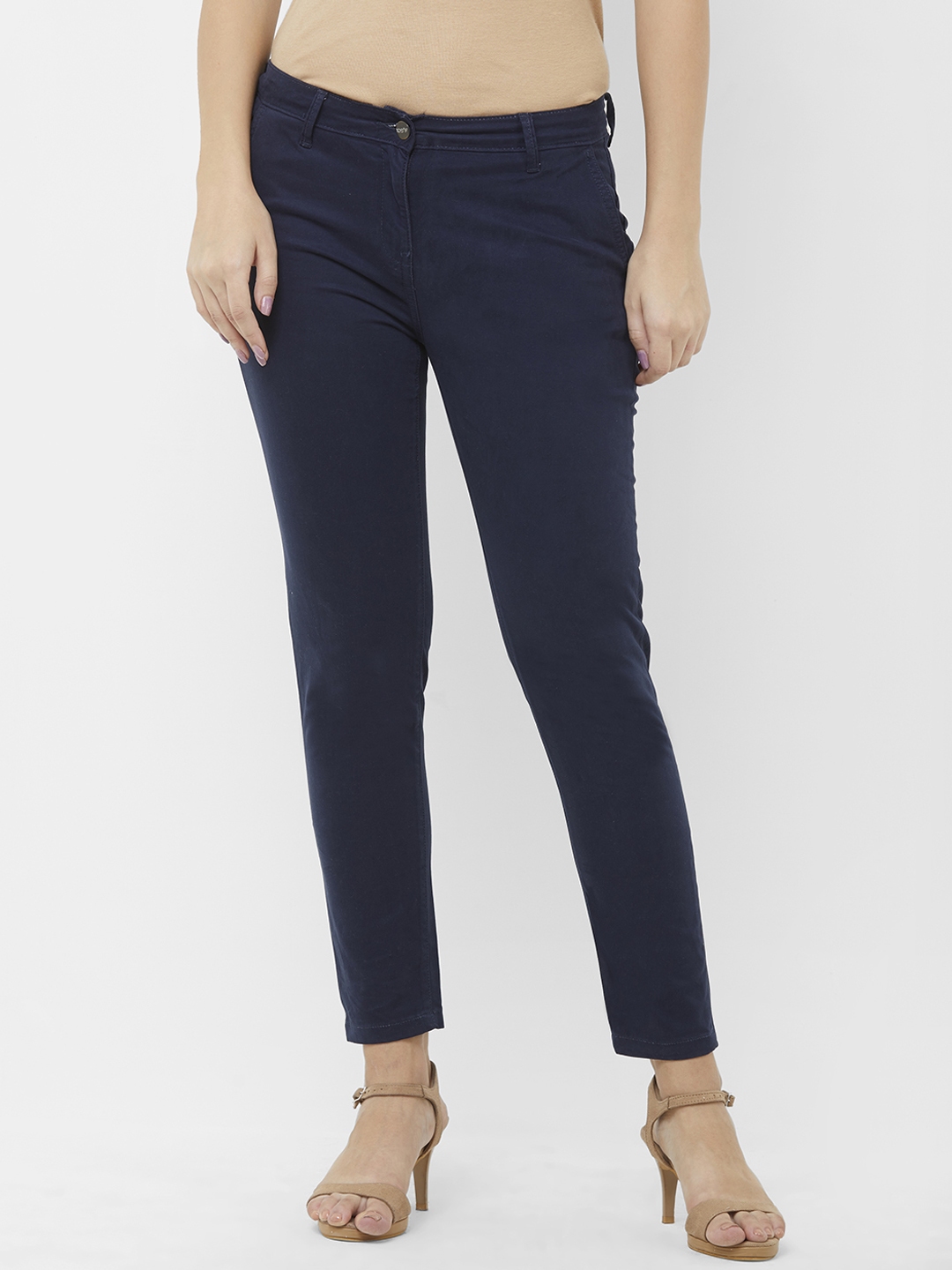 navy blue chinos women's
