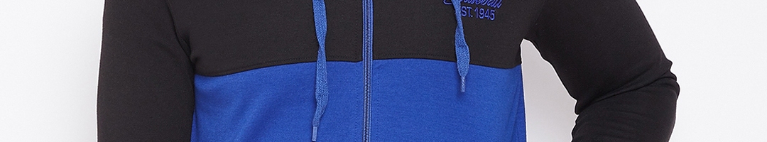 Buy Adobe Men Navy Blue Colourblocked Hooded Sweatshirt - Sweatshirts ...