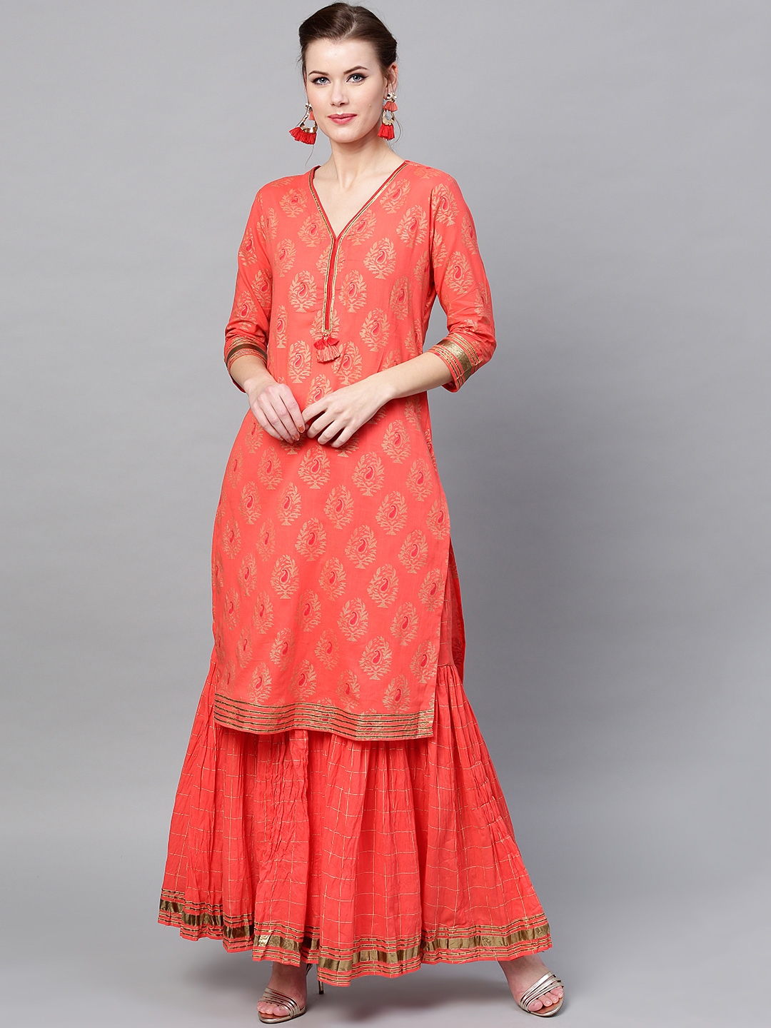 myntra sharara sets