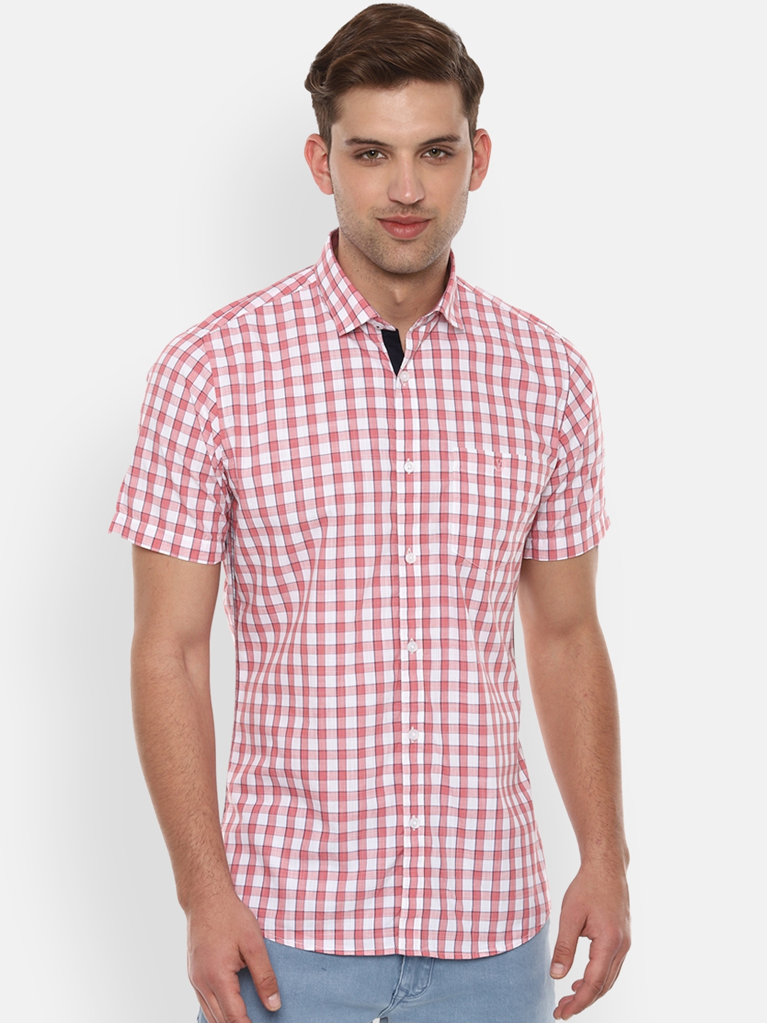 van heusen red tshirt