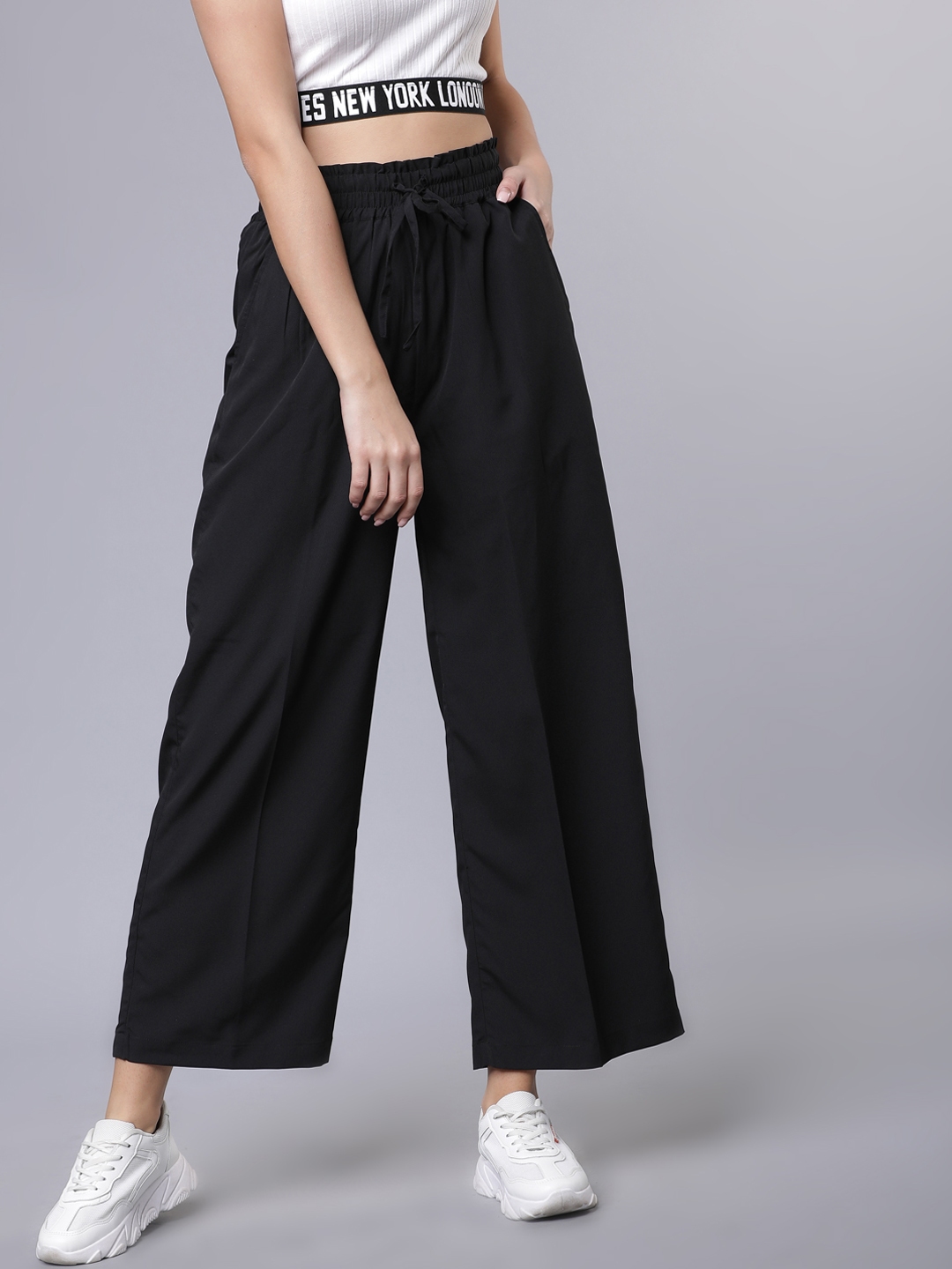 parallel trousers with top