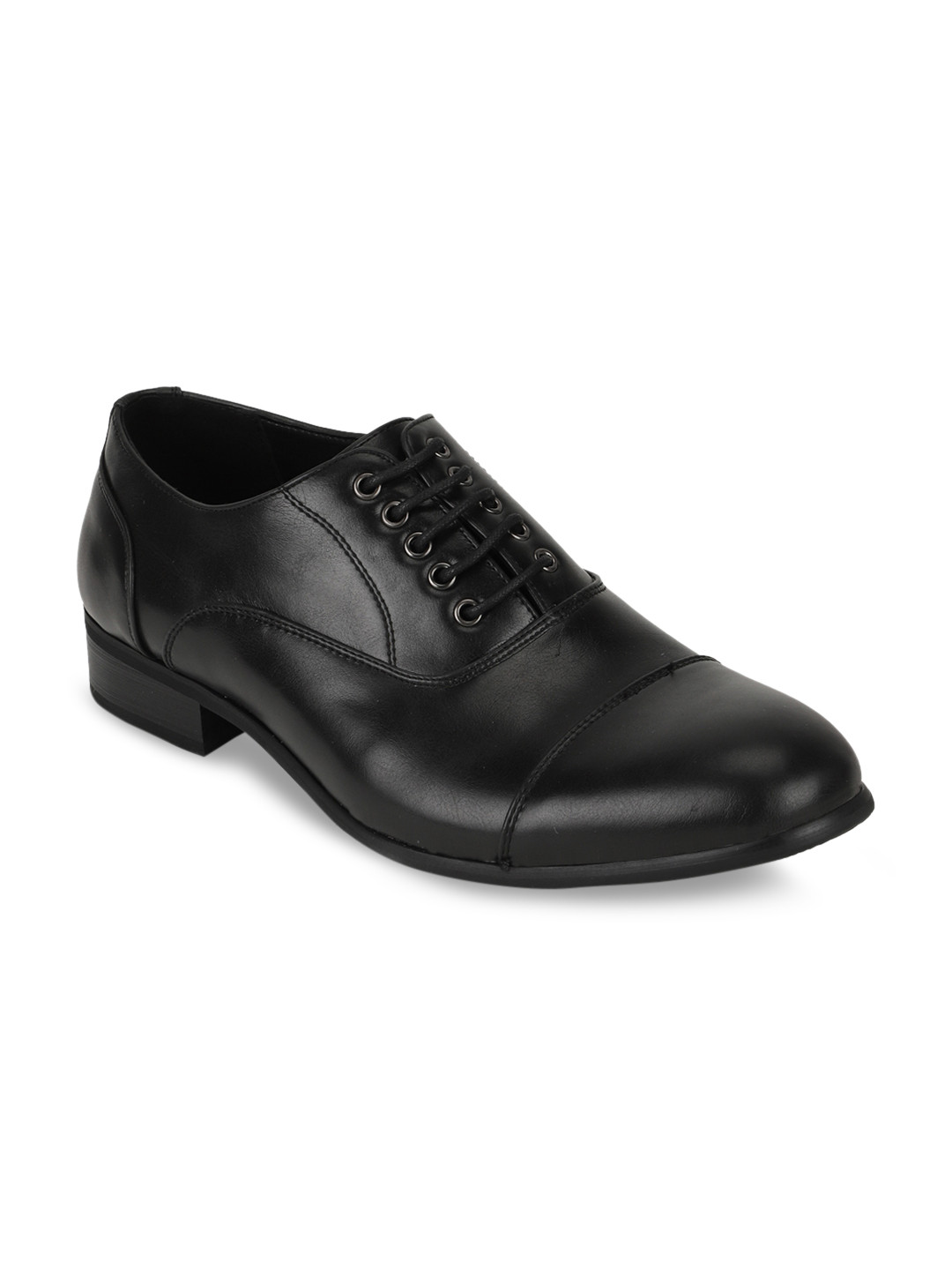 Buy Peter England Men Black Solid Formal Oxfords Formal Shoes for Men
