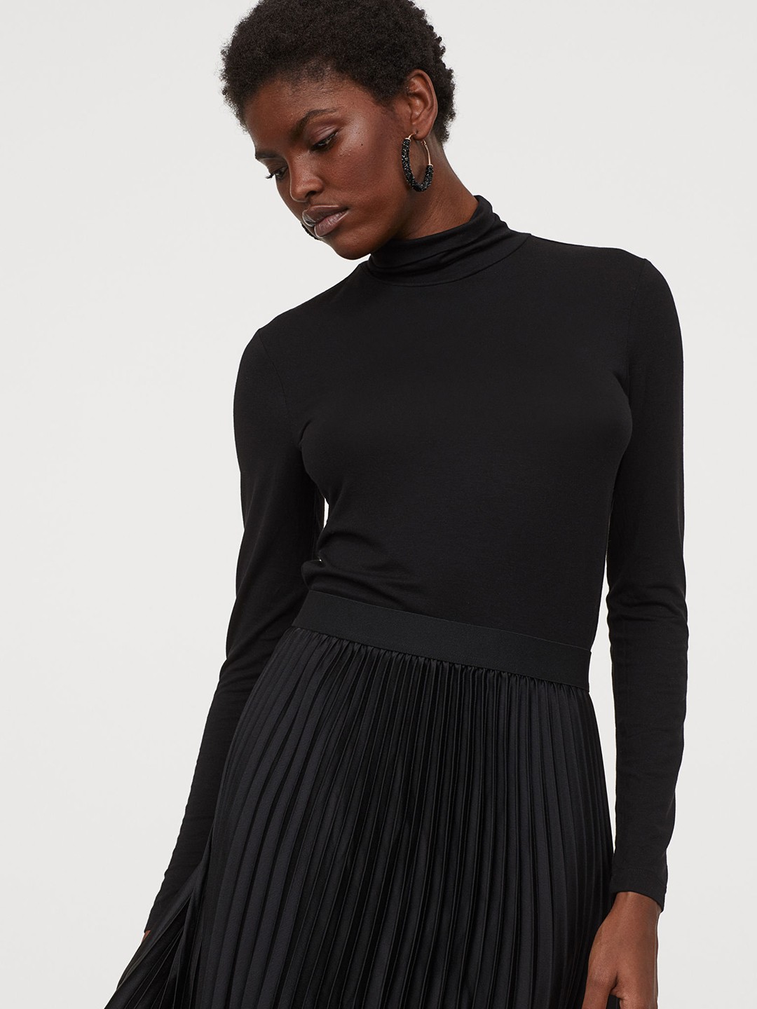 black polo tops women