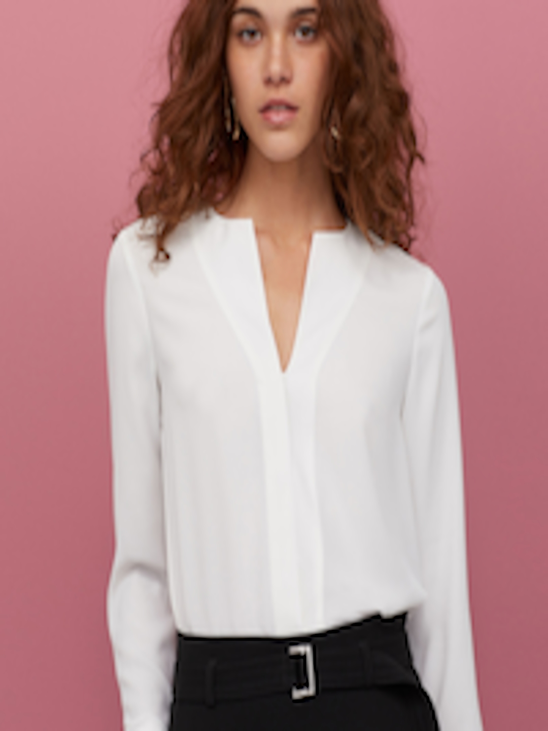 Buy H&M Women White Crepe Blouse - Tops for Women 11257824 | Myntra