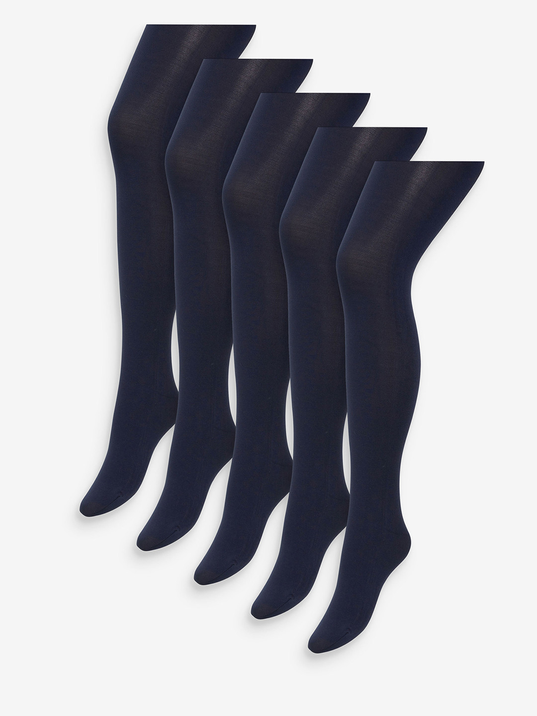 Buy Next Women Pack Of 5 Navy Blue Solid Basic Opaque 100 Denier Stockings Stockings for Women