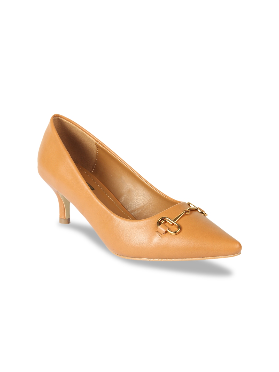 tan pumps flat