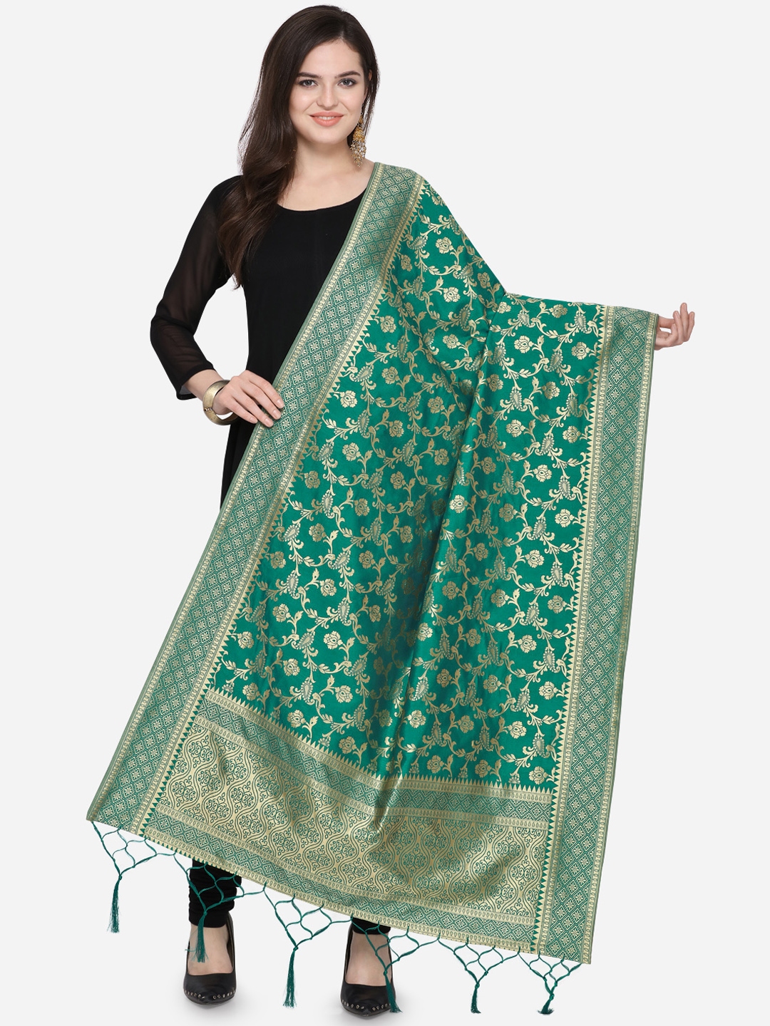 jacquard shirt and dupatta