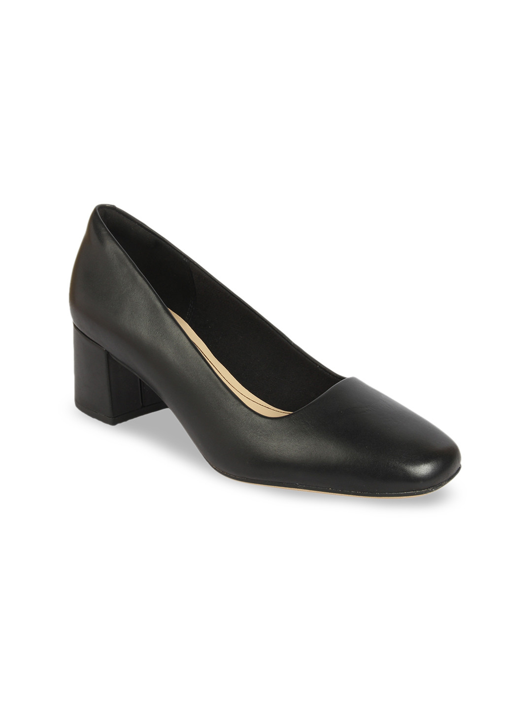 clarks leather pumps