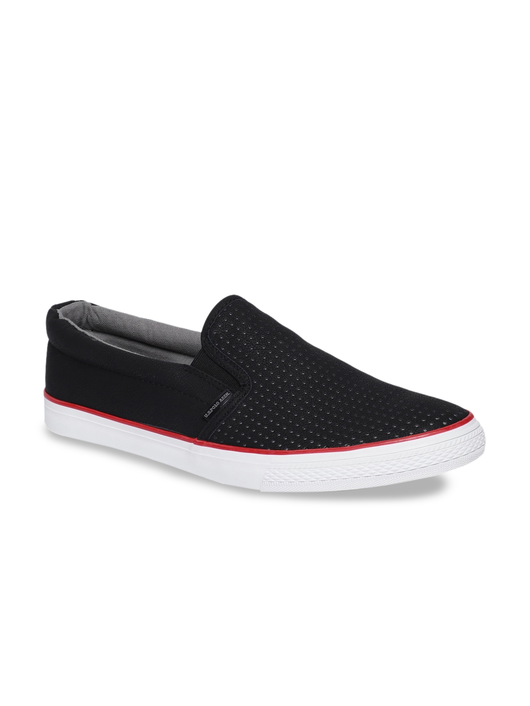 Buy U.S. Polo Assn. Men Black Slip On Sneakers - Casual Shoes for Men ...