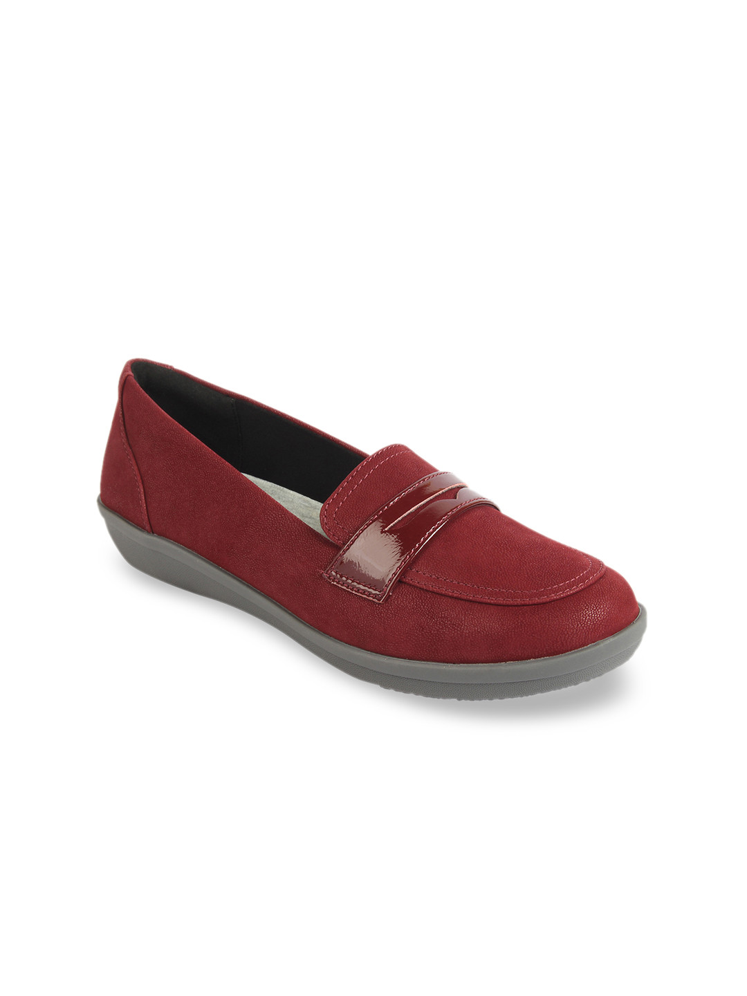 clarks red loafers