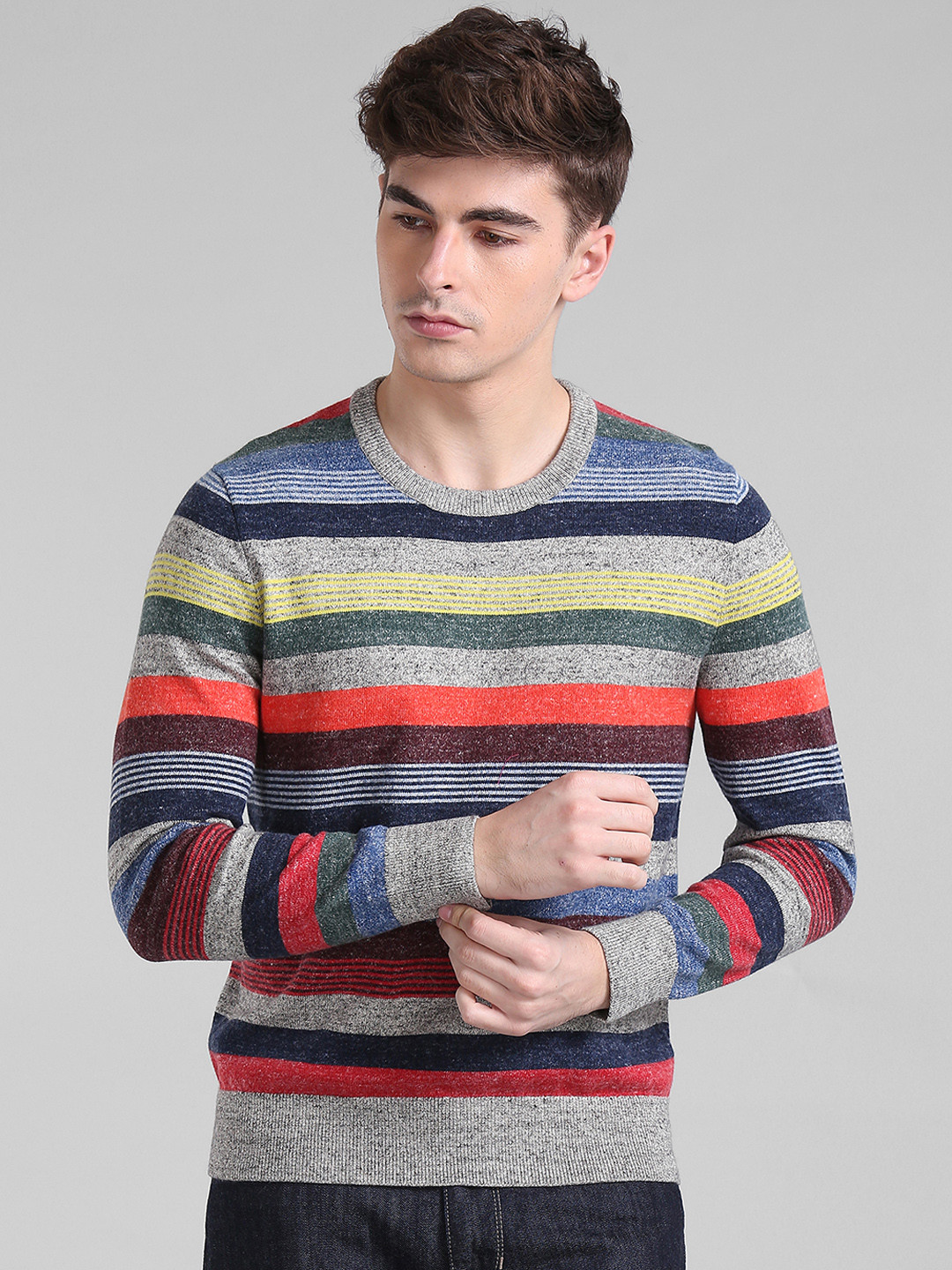 Buy GAP Men Multi Striped Sweater Sweaters for Men 8761093 Myntra